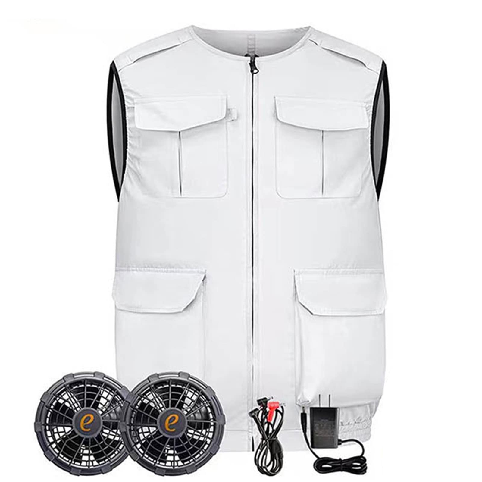 USB Charging Cooling Vest for Men - Summer Air Conditioned Sport & Fishing Vest with Built-in Fan - Perfect for Outdoor Activities, Hiking, and Hot Weather Workouts
