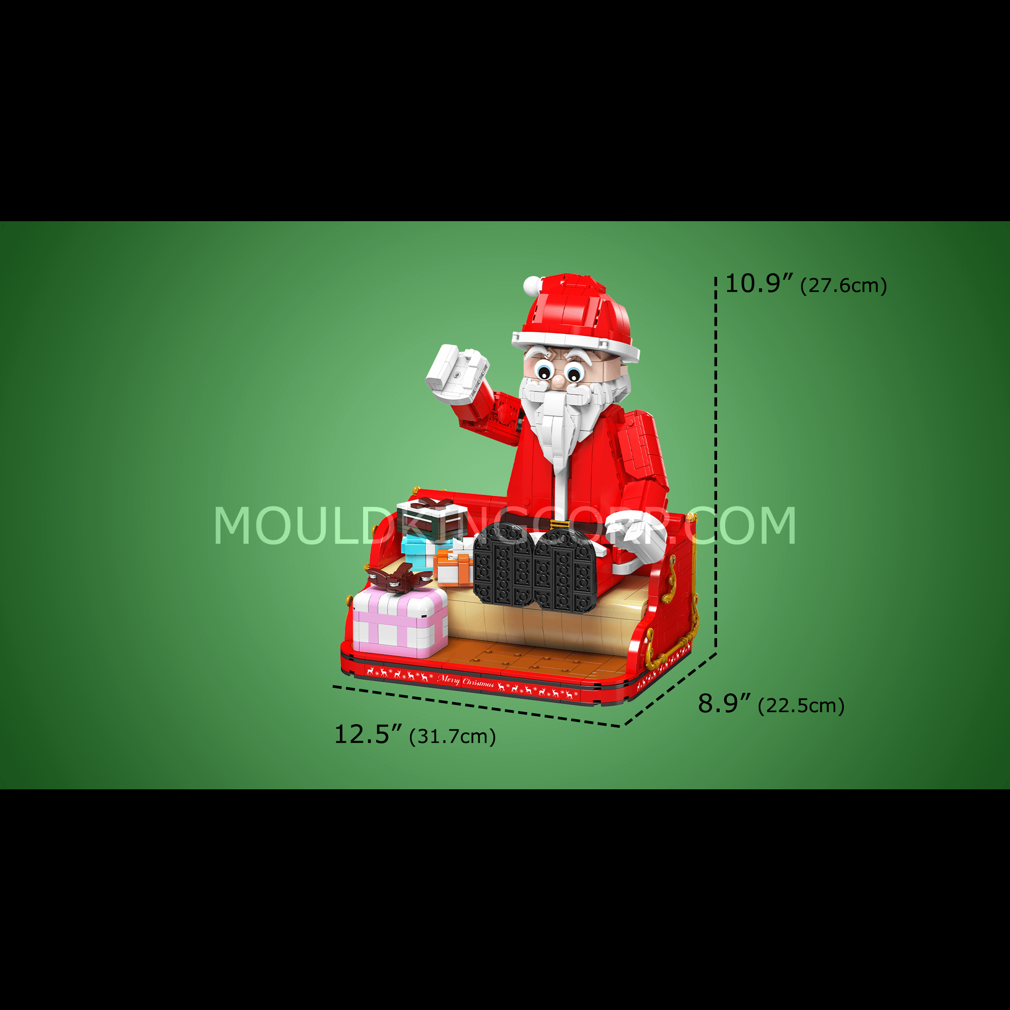 Mould King 10072 Gifted Santa Claus Christmas Building Blocks Set | 2,087 Pieces STEM Educational Toy for Kids & Adults | Perfect Holiday Gift for Christmas Decorations & Family Bonding Activities