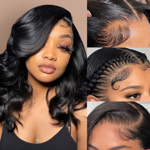 Natural Color Body Wave Bob Wig Human Hair