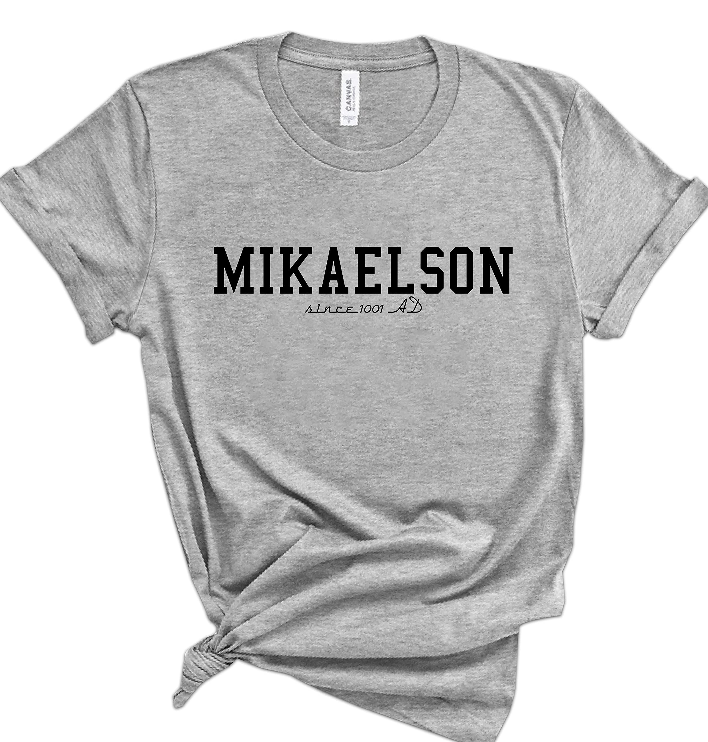 Mikaelson Since 1001 AD Graphic T-Shirts for Men & Women | The Vampire Diaries TVD Inspired Tees | Cool Summer Short Sleeve Shirts | Perfect for Cosplay, Fan Conventions & Casual Wear