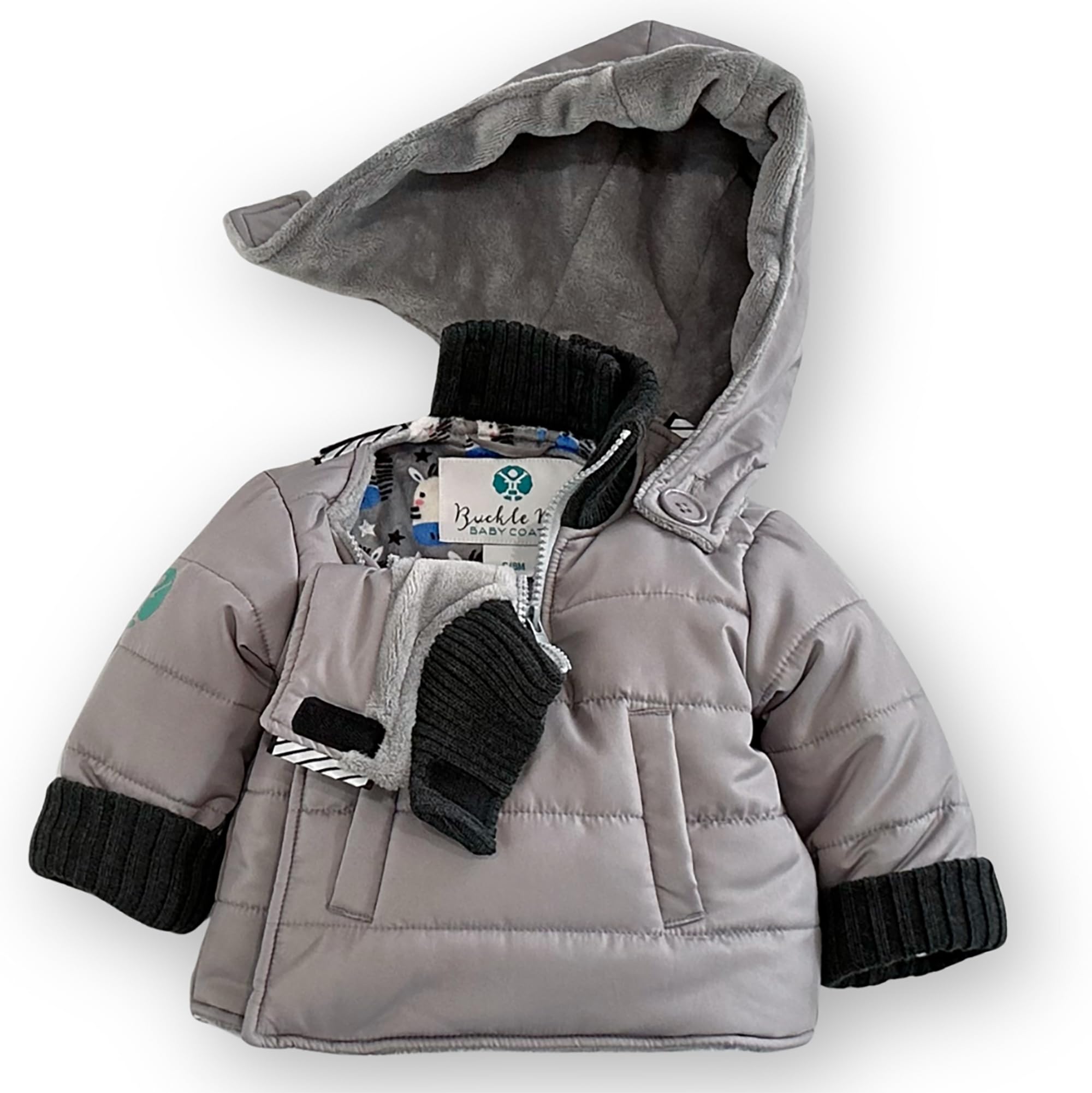 Buckle Me Baby Winter Coat – Warmest Car Seat Jacket for Boys & Girls (6 Months-6 Years) | Shark Tank Featured | Safe & Cozy for Outdoor Play, School & Winter Travel