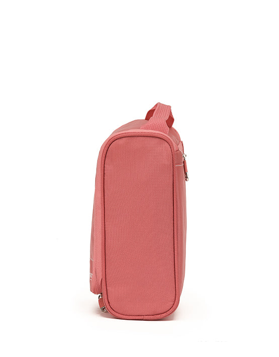 Tosca TCA582 10-Inch Travel Organizer Toiletry Bag for Women & Men - Waterproof Cosmetic Bag with Multiple Pockets - Perfect for Vacation, Gym, Business Trips (Peach Blossom)