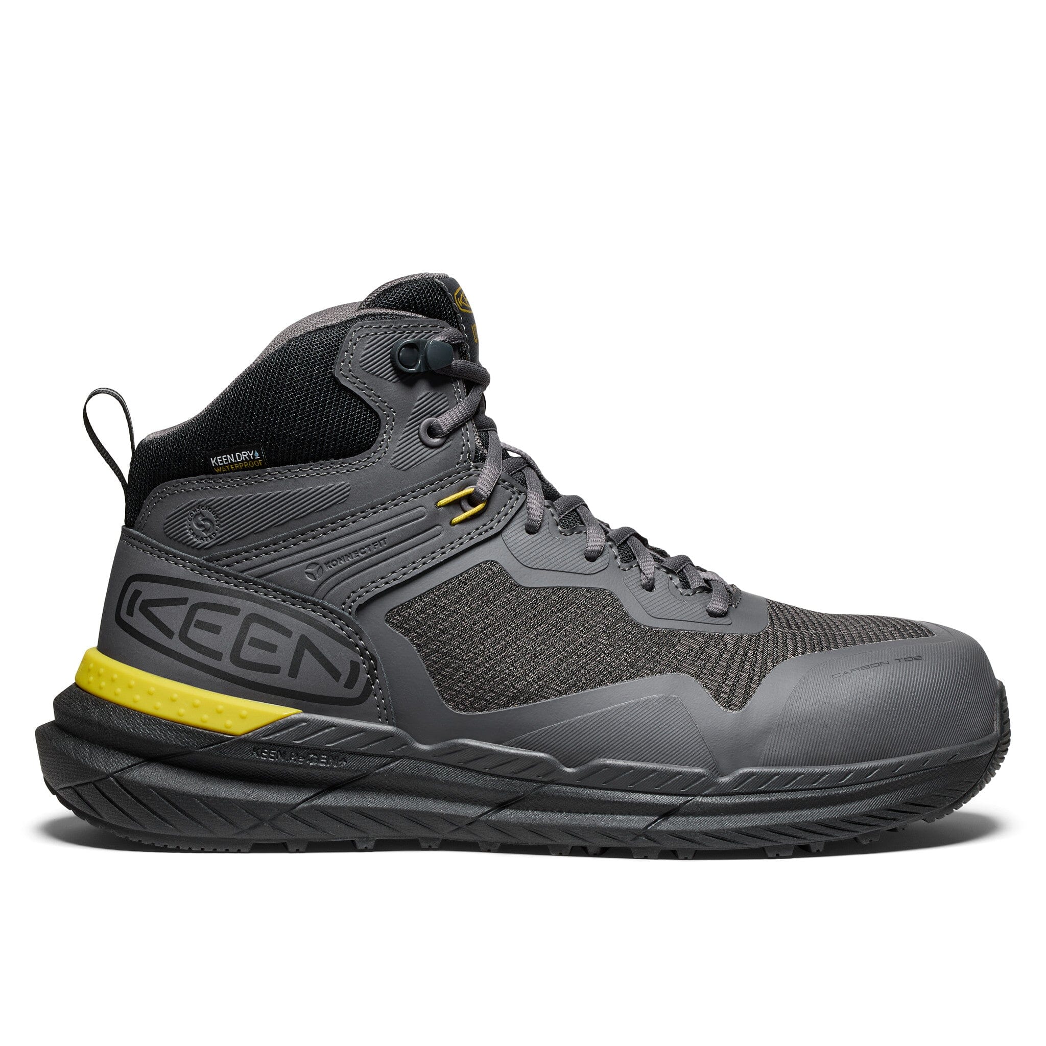 KEEN Men's SYNCHRO Waterproof Work Boot with Carbon Toe - Durable Safety Shoes for Construction, Hiking & Outdoor Work