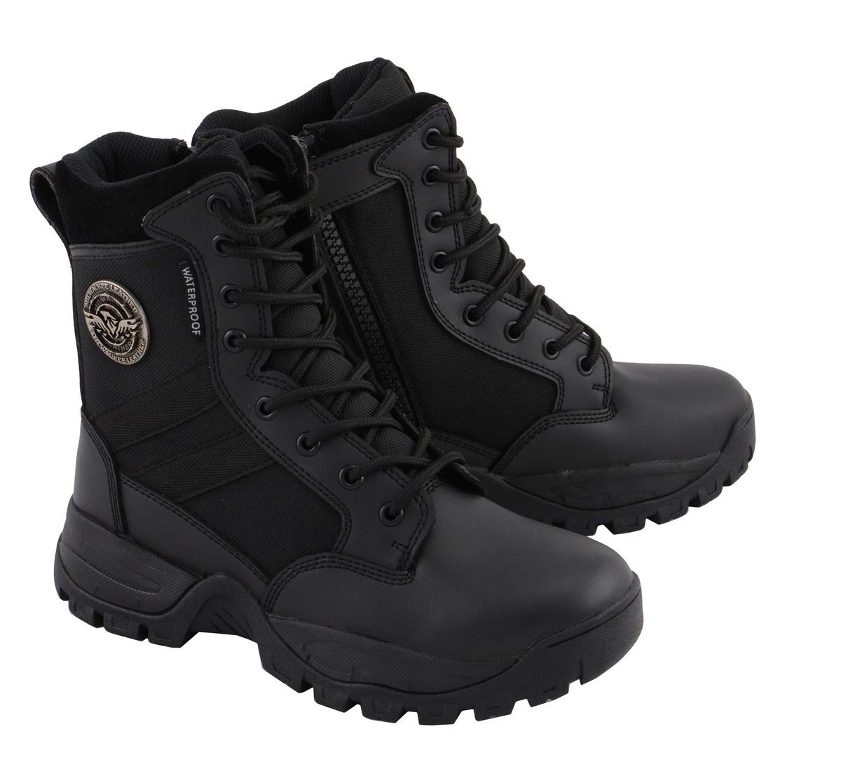 Milwaukee Performance Women's Tactical Boots with Side Zipper - Durable Work Boots for Construction, Hiking & Outdoor Activities