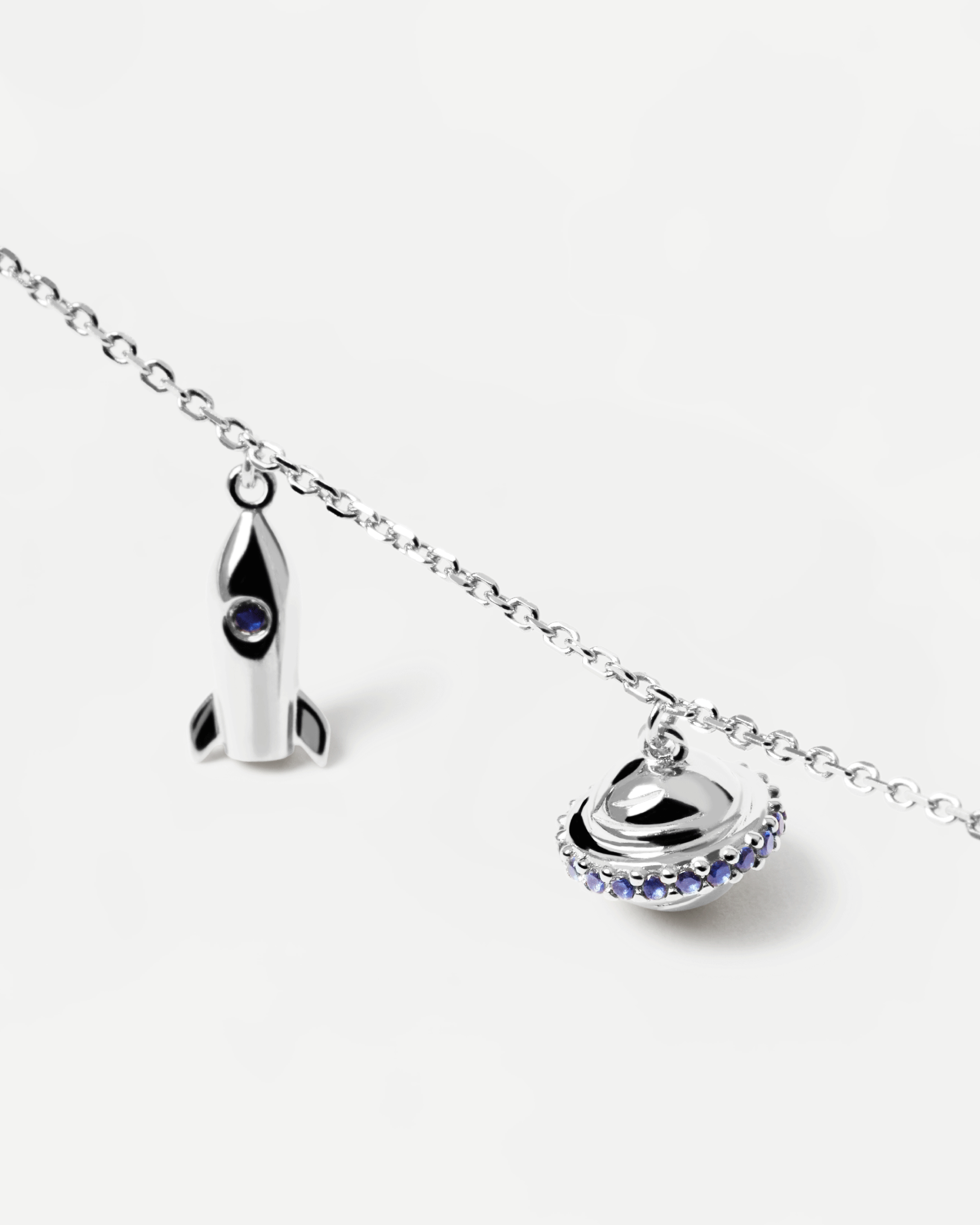 Les Petites Silver Necklace for Women - Elegant Sterling Silver Pendant Necklace Jewelry Gift for Her - Perfect for Date Night, Wedding & Special Occasions