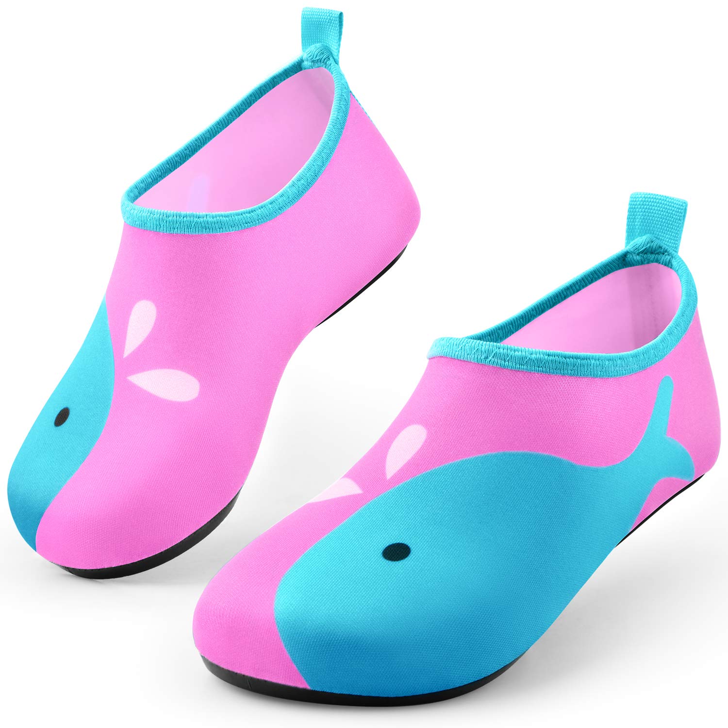 **Sunnywoo Kids Water Shoes for Boys & Girls - Quick Dry Non-Slip Aqua Socks for Swimming, Beach, Pool & Outdoor Sports - Barefoot Sports Shoes for Toddlers & Children**