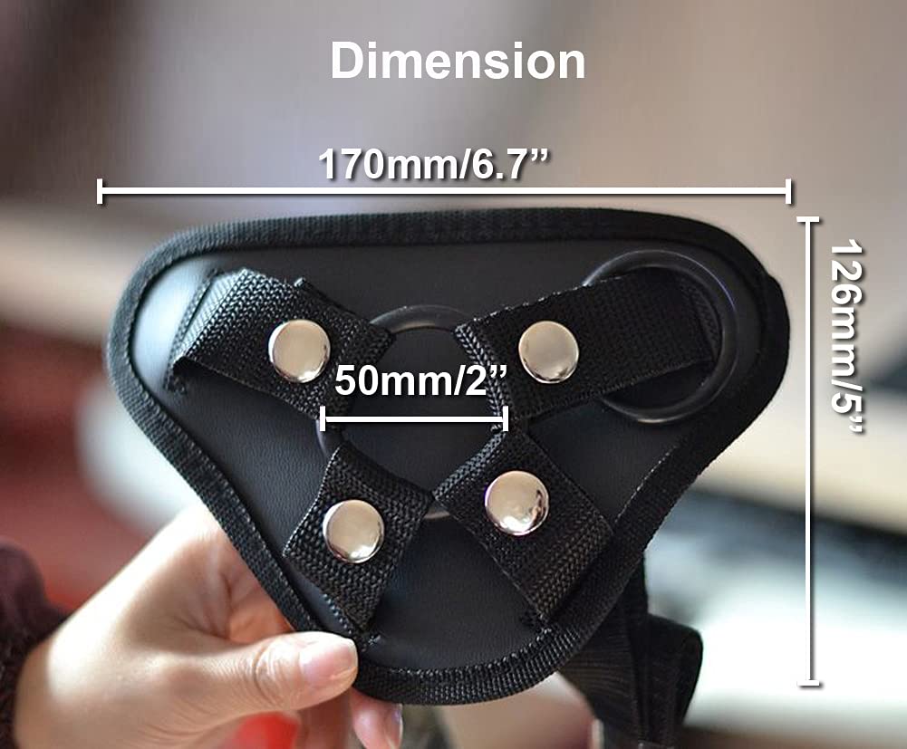 Adjustable Strap-On Harness for Women & Men - Universal Plus Size Wearable Panty with Strapless Design - Black - Perfect for Couples, Role Play & BDSM