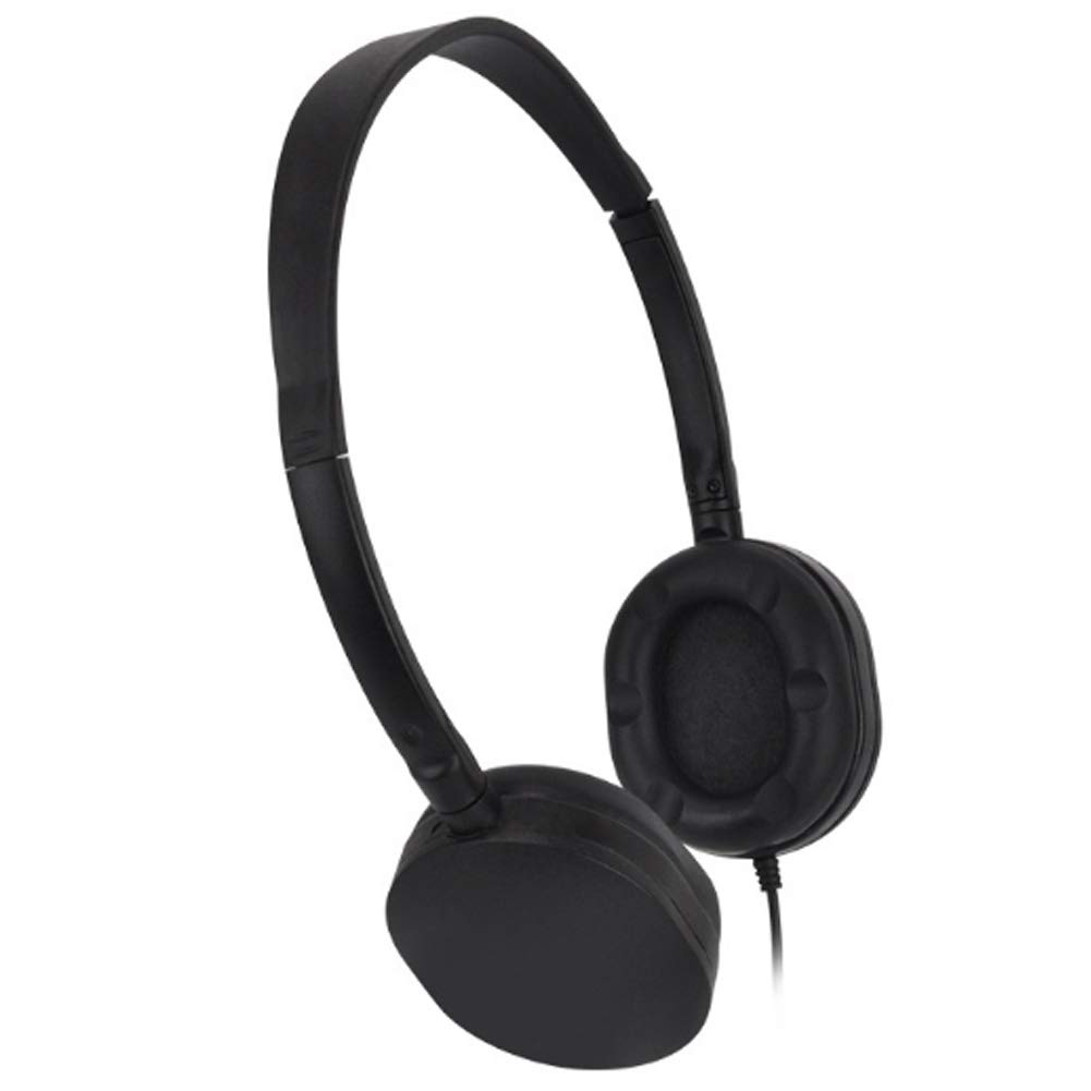 5 Pack Bulk Headphones for Classroom - Durable School Headphones with Comfortable Earbuds for Kids & Students (Black) | Perfect for Libraries, Labs, Online Learning & Study Sessions