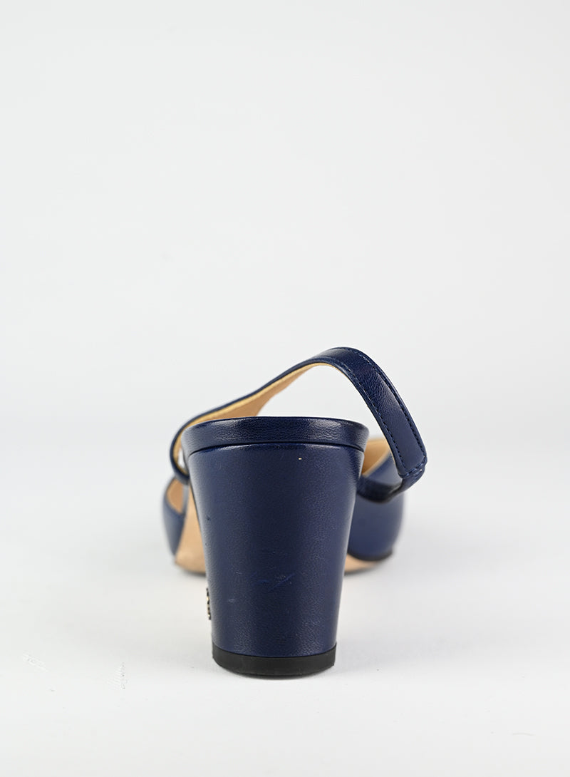 Chanel Slingback Shoes - Black & Blue Women's Heels Size 36 | Classic Luxury Pumps for Office, Party & Special Occasions
