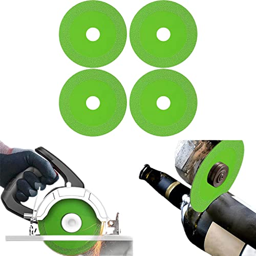 4PCS Ultra-Thin Diamond Saw Blade Wheel - 100mm Glass Cutting Disc for Angle Grinder - Perfect for Ceramic, Tiles & Marble Cutting - DIY Home Renovation & Professional Construction Projects