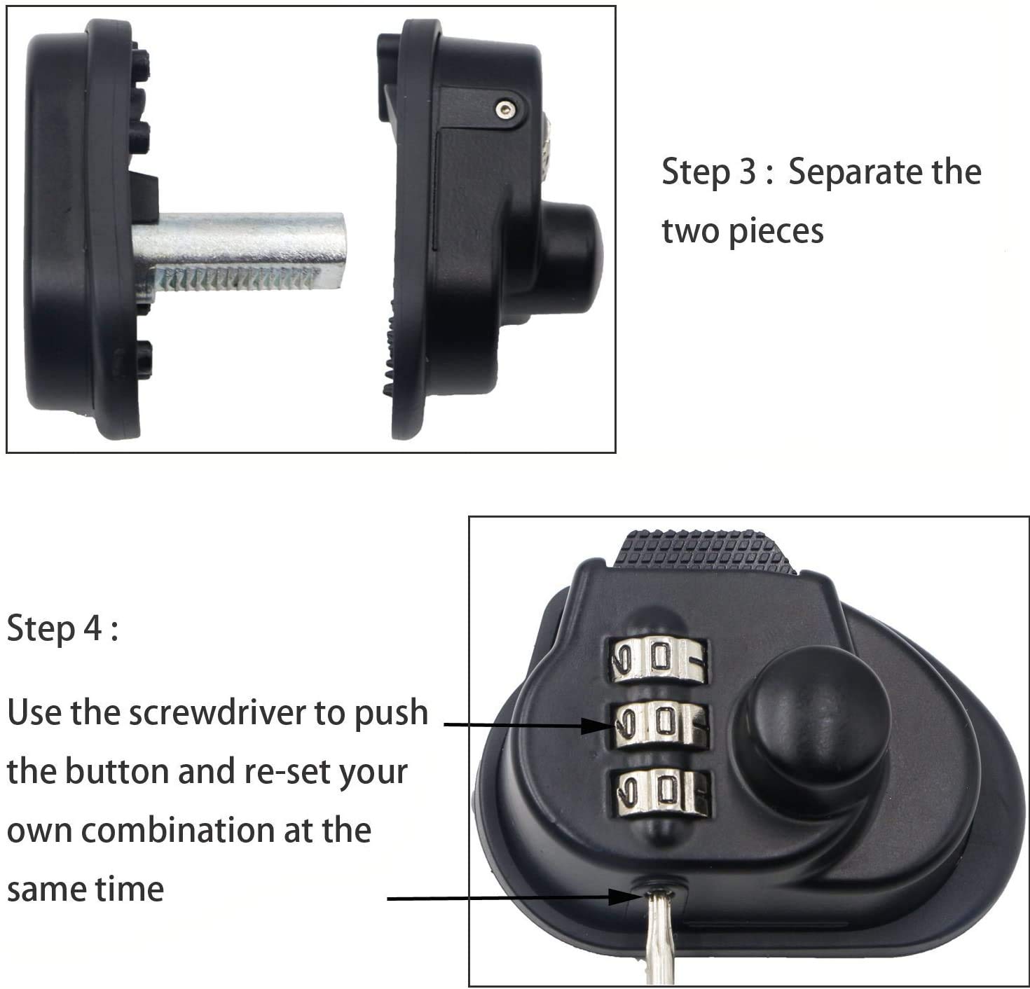 RioRand 3 Digit Combination Gun Trigger Lock - Secure Firearm Safety Accessory for Handguns, Rifles & Shotguns | Ideal for Home Defense, Hunting & Gun Storage
