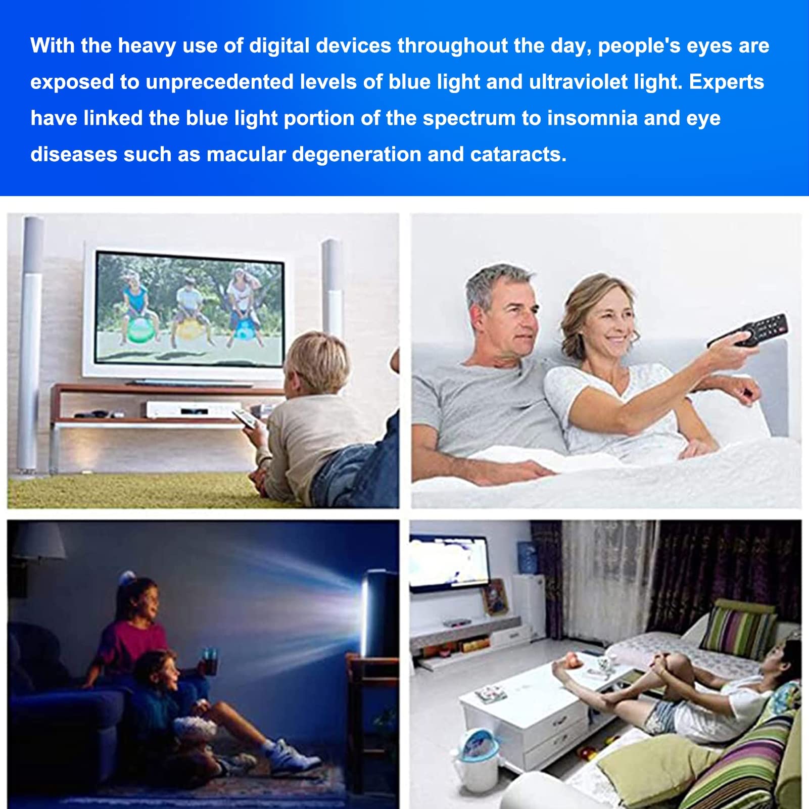 32 Inch Anti Glare TV Screen Protector - Blue Light Blocking & UV Protection for LCD/LED TVs - Frosted Matte Surface Prevents Scratches & Bubbles - Reduces Eye Strain for Home Theater & Gaming Use