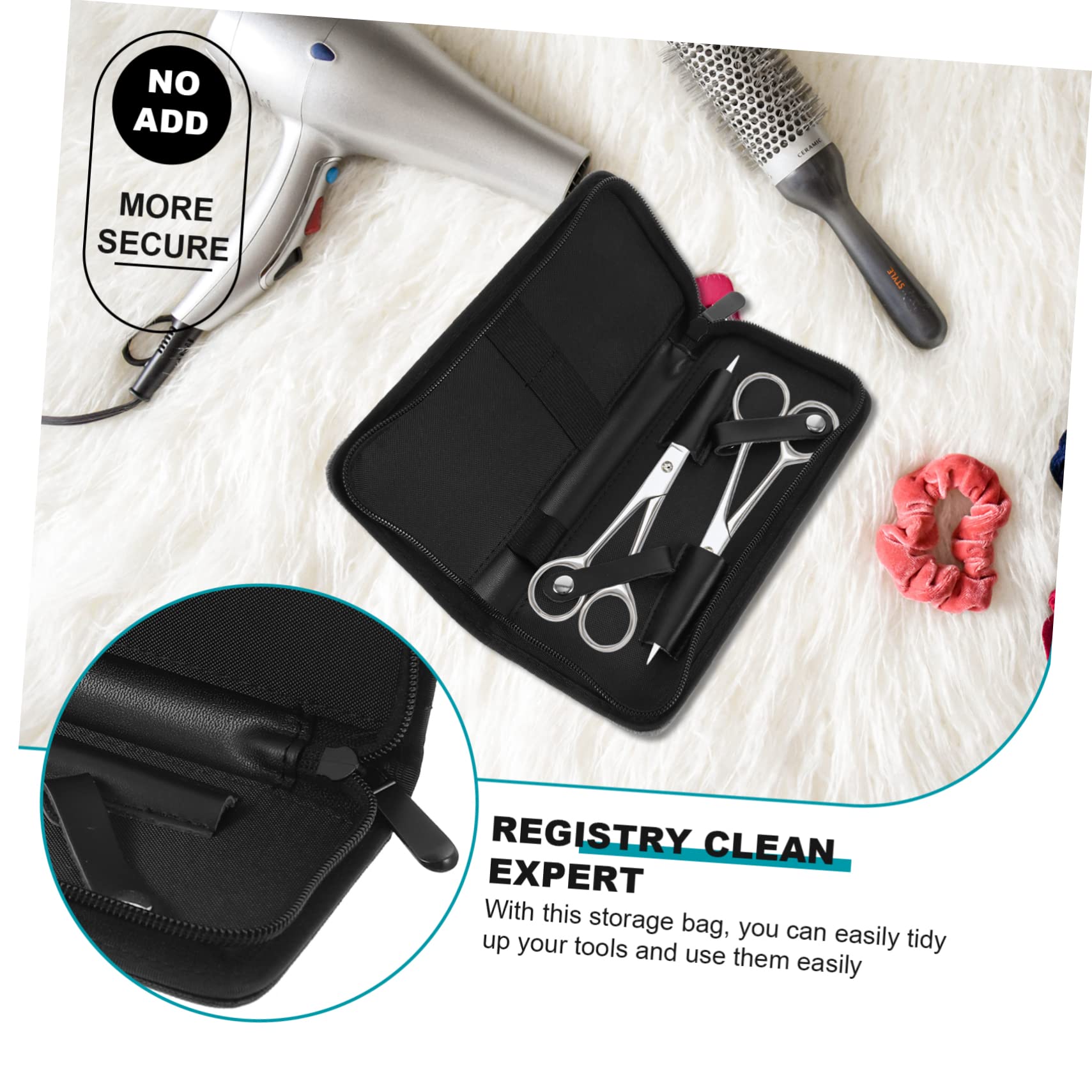 Professional Hair Scissor Bag for Stylists - Durable Hairdressing Tool Storage Organizer with Multiple Pockets | Perfect for Salon, Barber Shop & Travel Use