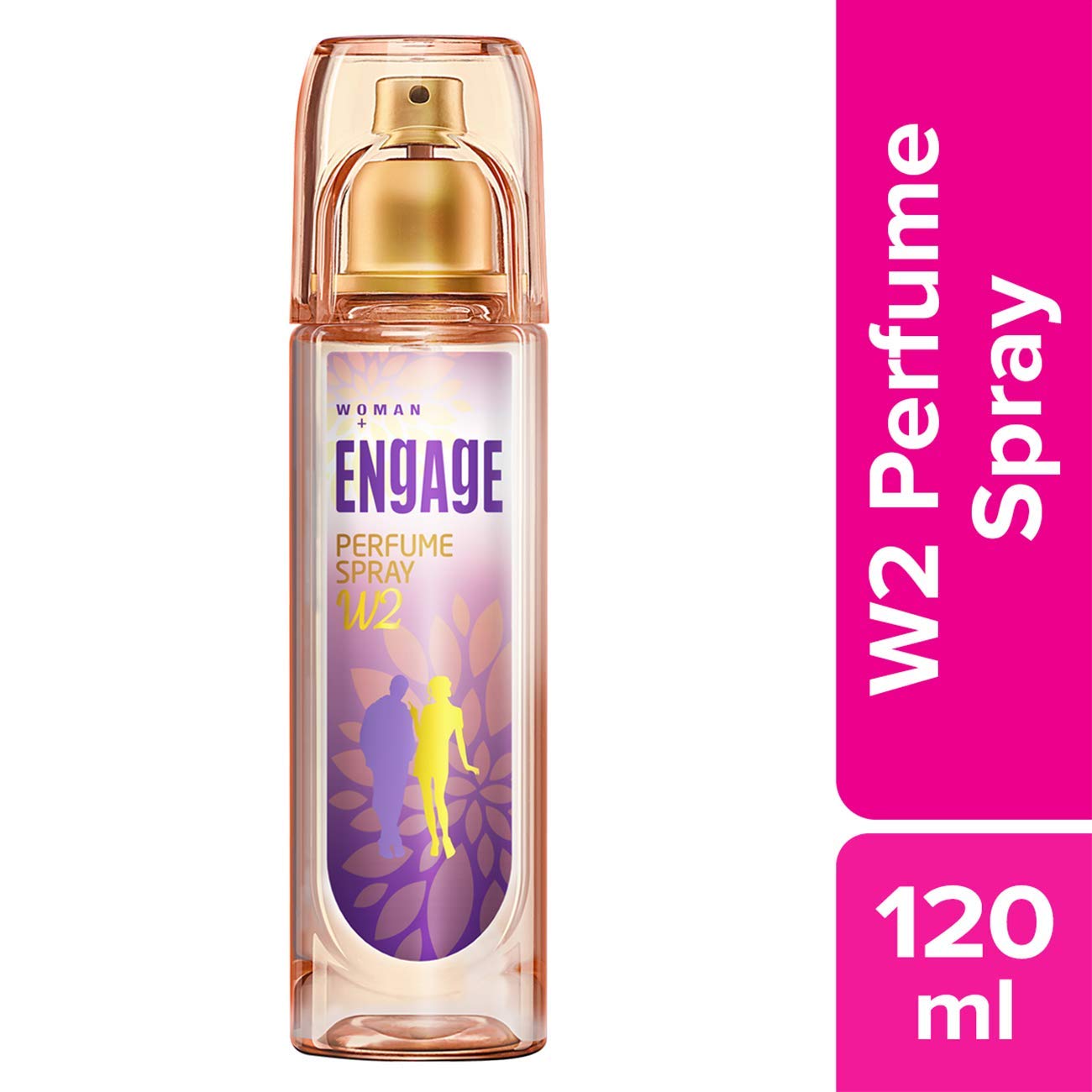 Engage W2 Perfume Spray for Women - Floral Fruity Fragrance, Hypoallergenic 120ml Eau de Parfum | Engage Garden Mystique Deodorant for Women - Spicy Woody Scent, Gentle 150ml Roll-On | Perfect for Daily Wear, Office & Special Occasions