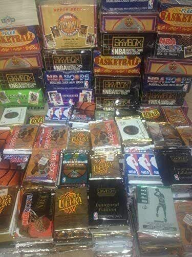 300 Unopened NBA Basketball Cards in Factory Sealed Packs - Unsigned Collectible Trading Cards for Sports Fans & Collectors - Perfect for Gifts, Investments, and Game Room Decor