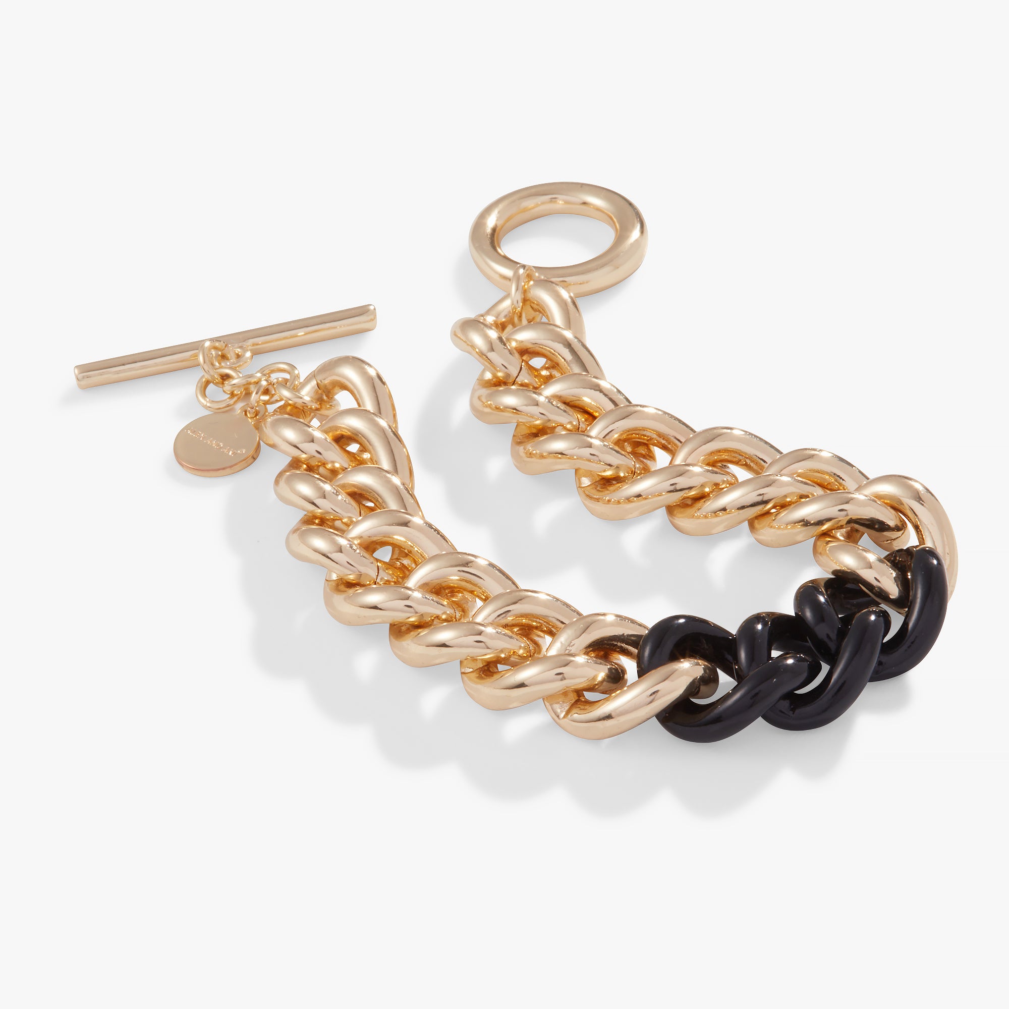 Trendy Black Color Block Chain Bracelet for Women - Stylish Layered Jewelry for Casual Outfits & Evening Wear