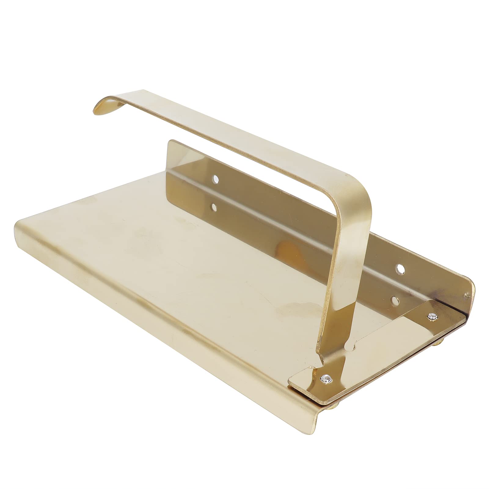 Qinlorgo Golden Roll Paper Holder - Bathroom Toilet Paper Organizer for Home, Office & RV - Durable & Stylish Tissue Dispenser for Easy Access & Space Saving