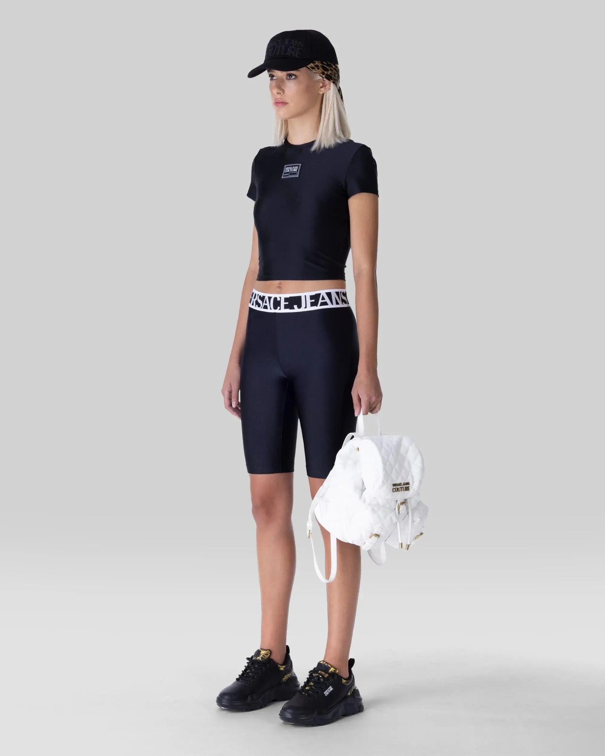 Cropped Logo T-Shirt for Women - Trendy Short Sleeve Casual Tee - Perfect for Streetwear, Summer Outfits & Layering