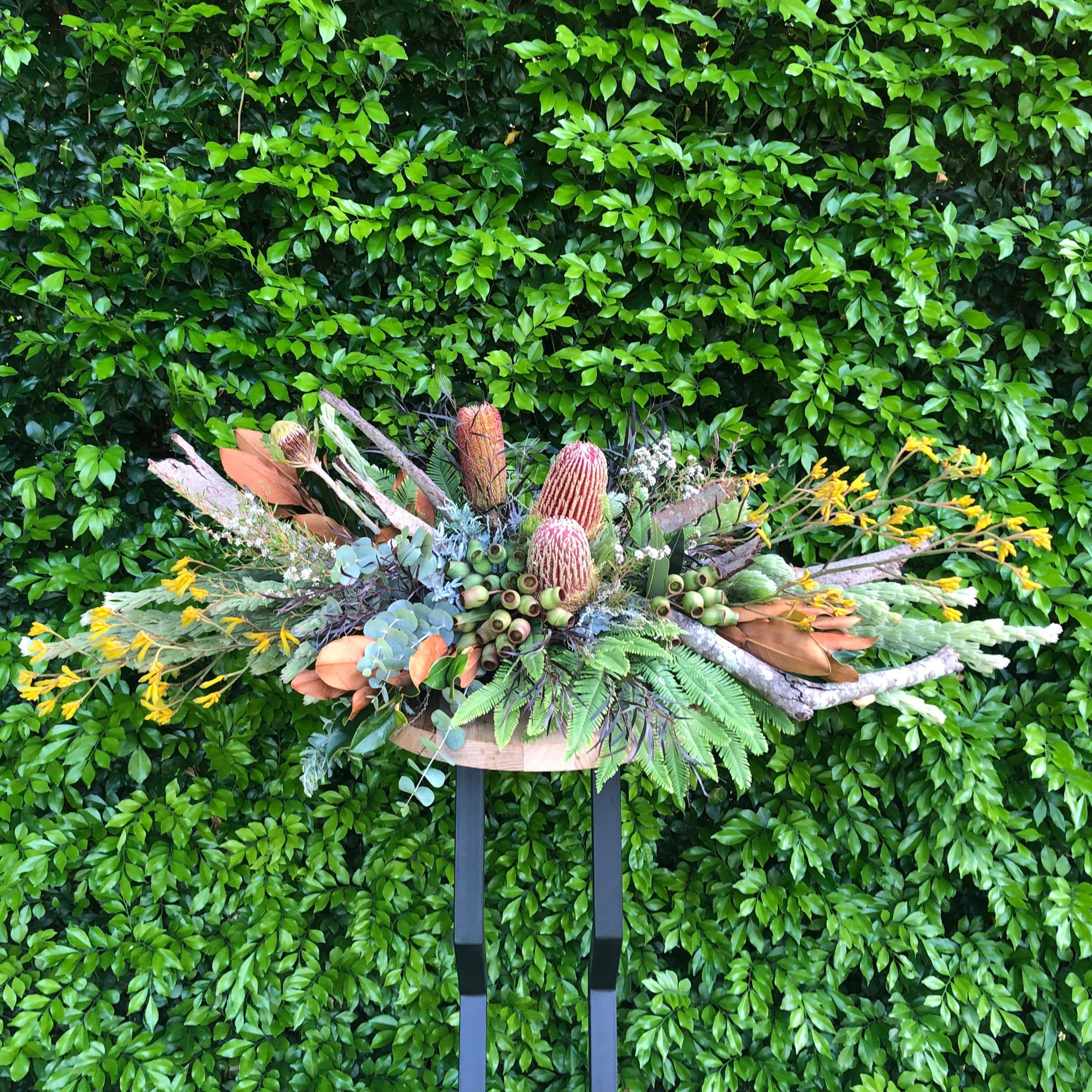 Elegant Woodland Casket Spray - Beautiful Floral Arrangement for Funerals & Memorial Services