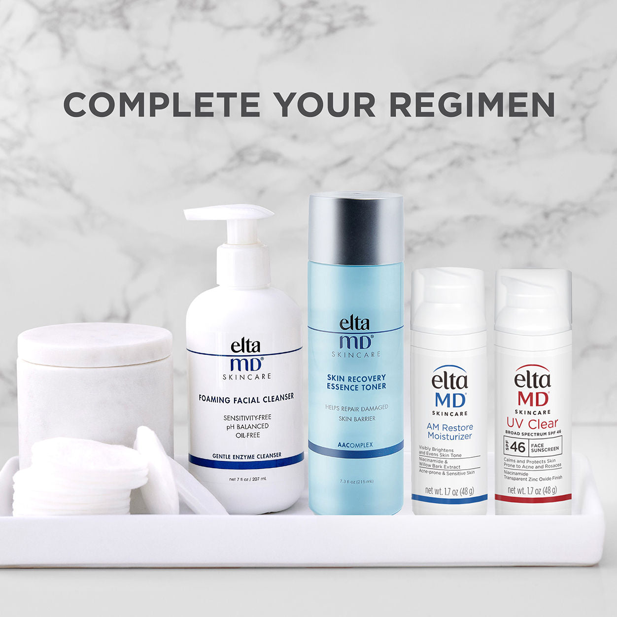 Clear Skin Daily Duo Kit - Acne Treatment & Moisturizing Set for Face Care - Perfect for Morning & Night Skincare Routine