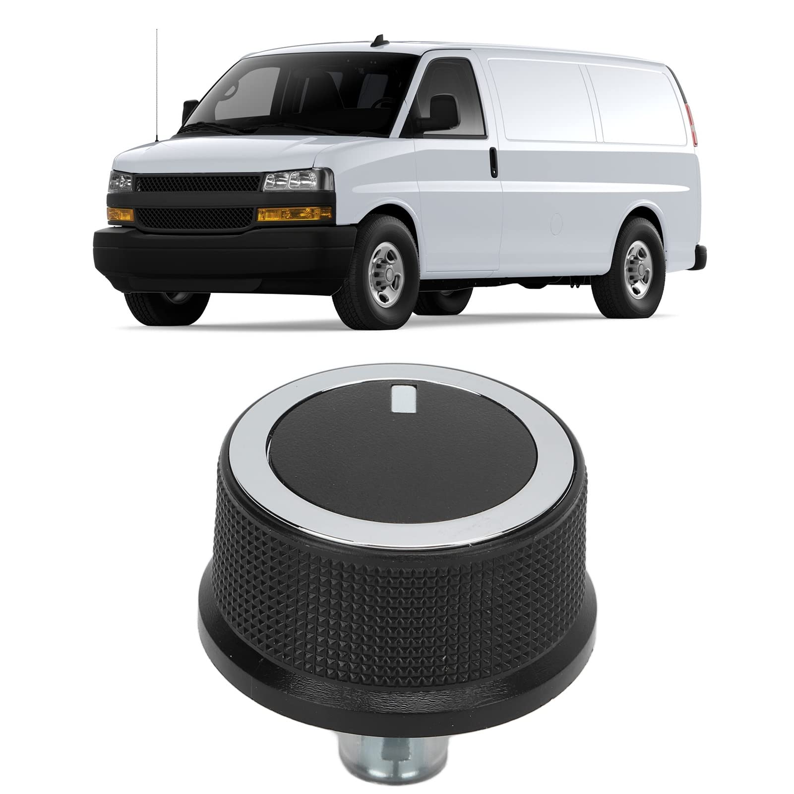 84141127 Heater AC Temperature Control Knob Replacement for Chevy Express 1500 2008-2017 & GMC Savana 1500 2008-2017 - Perfect for Climate Adjustment in Work Vans and Fleet Vehicles