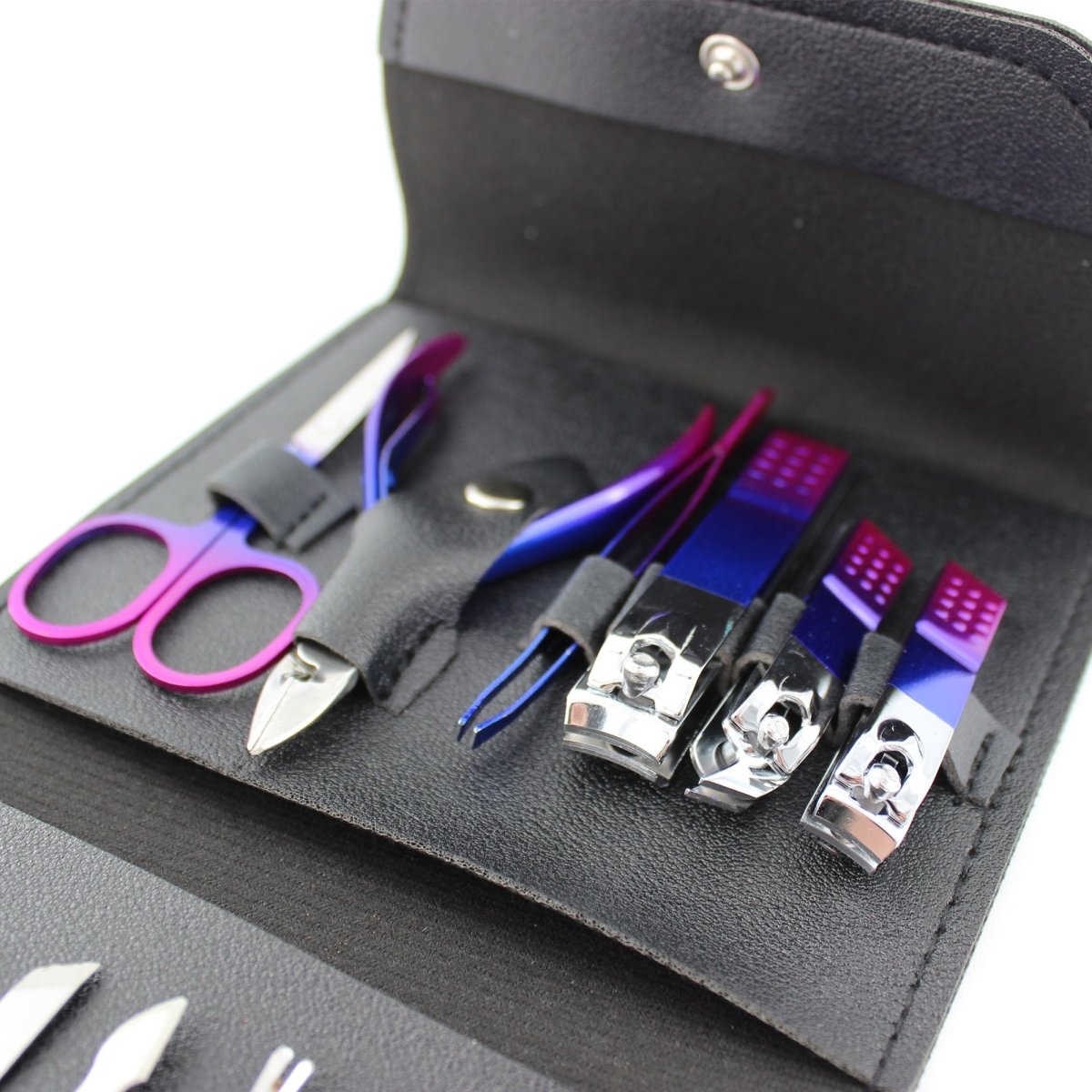 16 Piece Professional Manicure Set - Nail Clippers, Cuticle Trimmer & Grooming Kit with Travel Case | Perfect for Home, Salon & Travel Nail Care