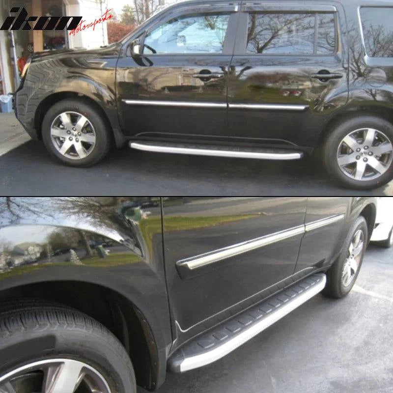 2009-2015 Honda Pilot Aluminum Running Boards Side Step Bars - OEM Style Nerf Bars for Enhanced Vehicle Access & Off-Road Protection | Perfect for Truck & SUV Customization, Outdoor Adventures & Daily Commuting