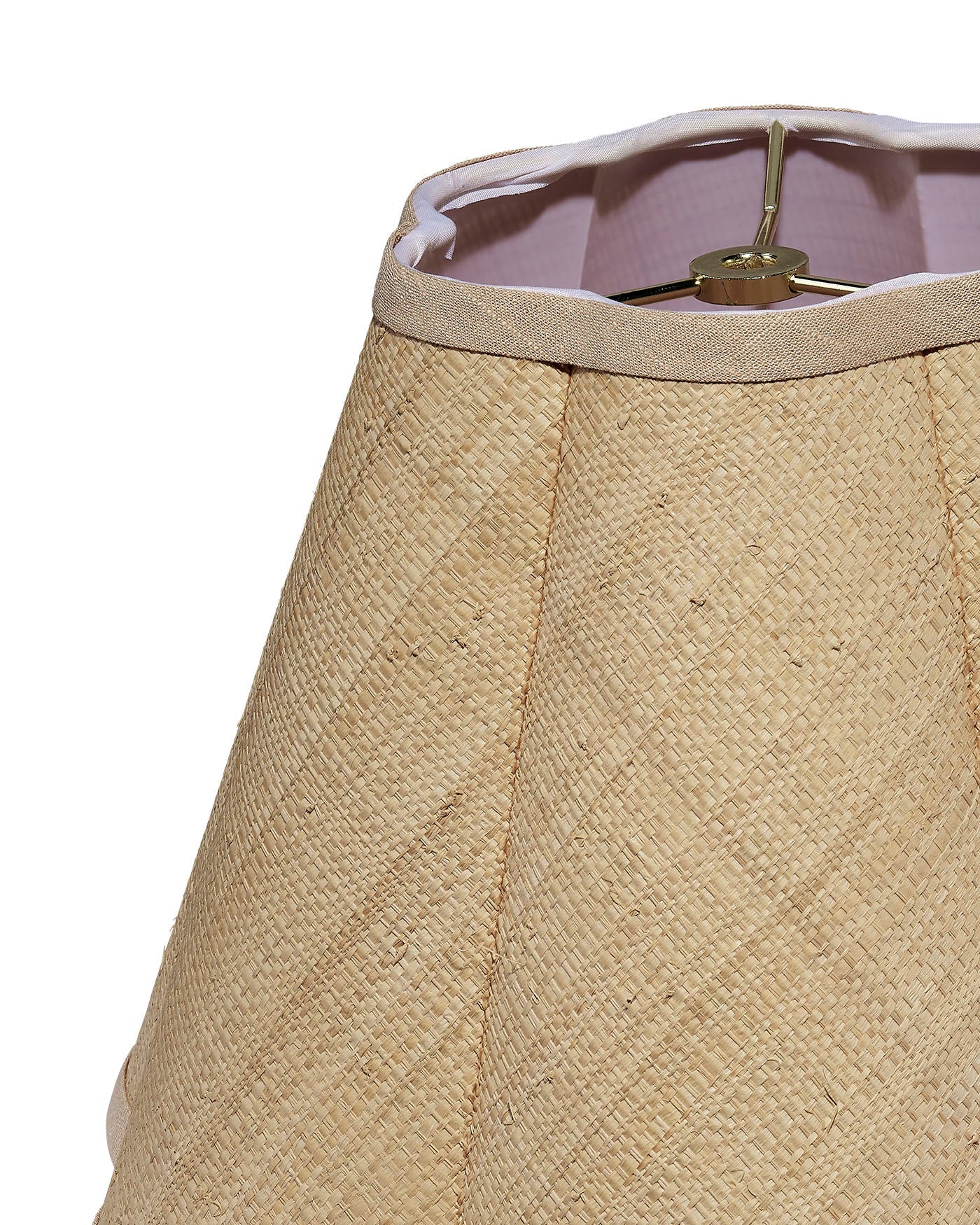 Stylish Raffia Scalloped Lamp Shade - Natural Woven Rattan Pendant Light Fixture for Boho Bedroom, Living Room & Dining Room Decor