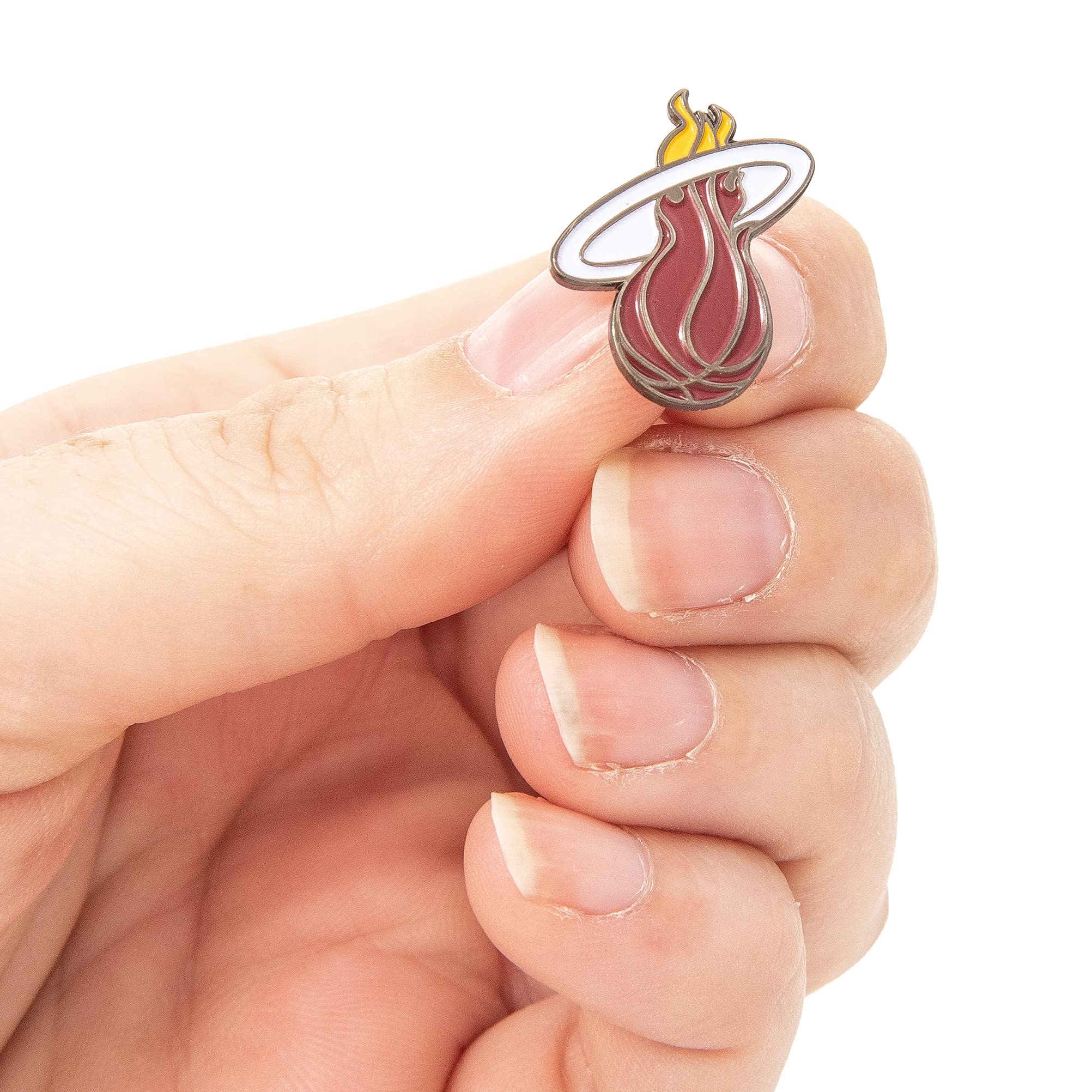 Official Miami Heat NBA Team Logo Lapel Pin - Desert Cactus Design, Metal Enamel Basketball Accessory for Fans, Collectors & Gifts | Game Day, Office Wear, Hat Decoration