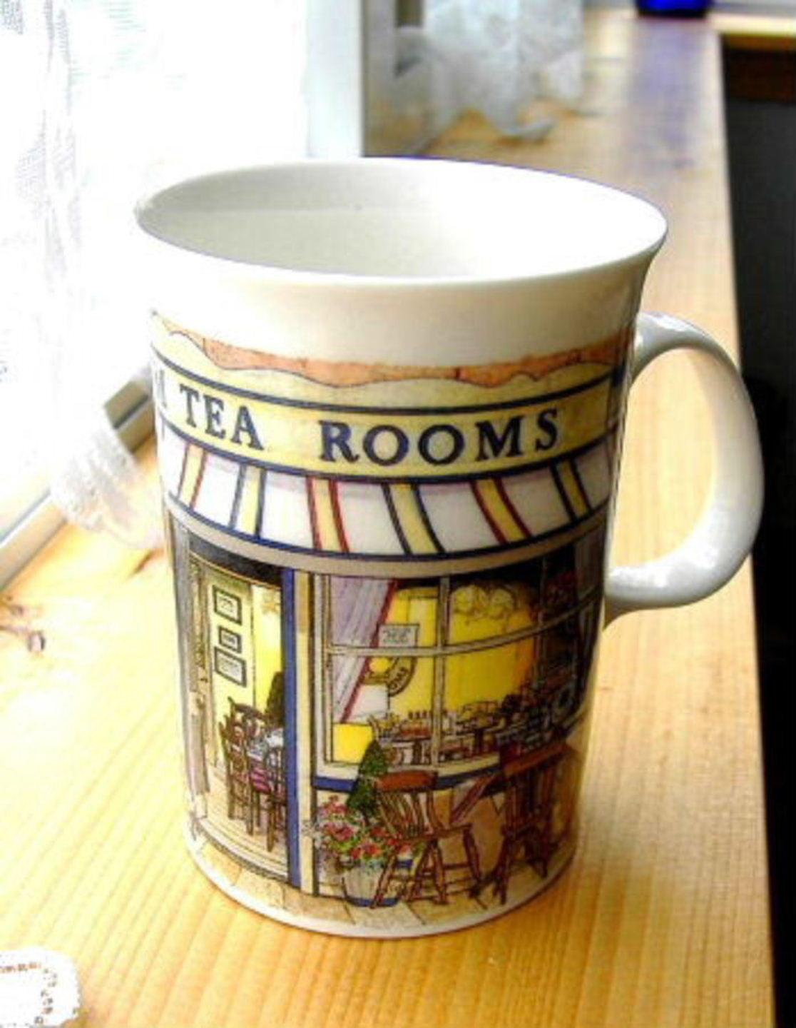 Dunoon Bartrim Tea Room English Village Stores Richard Partis Ceramic Mug - Classic British Design for Tea & Coffee Lovers - Perfect for Home, Office & Gifts