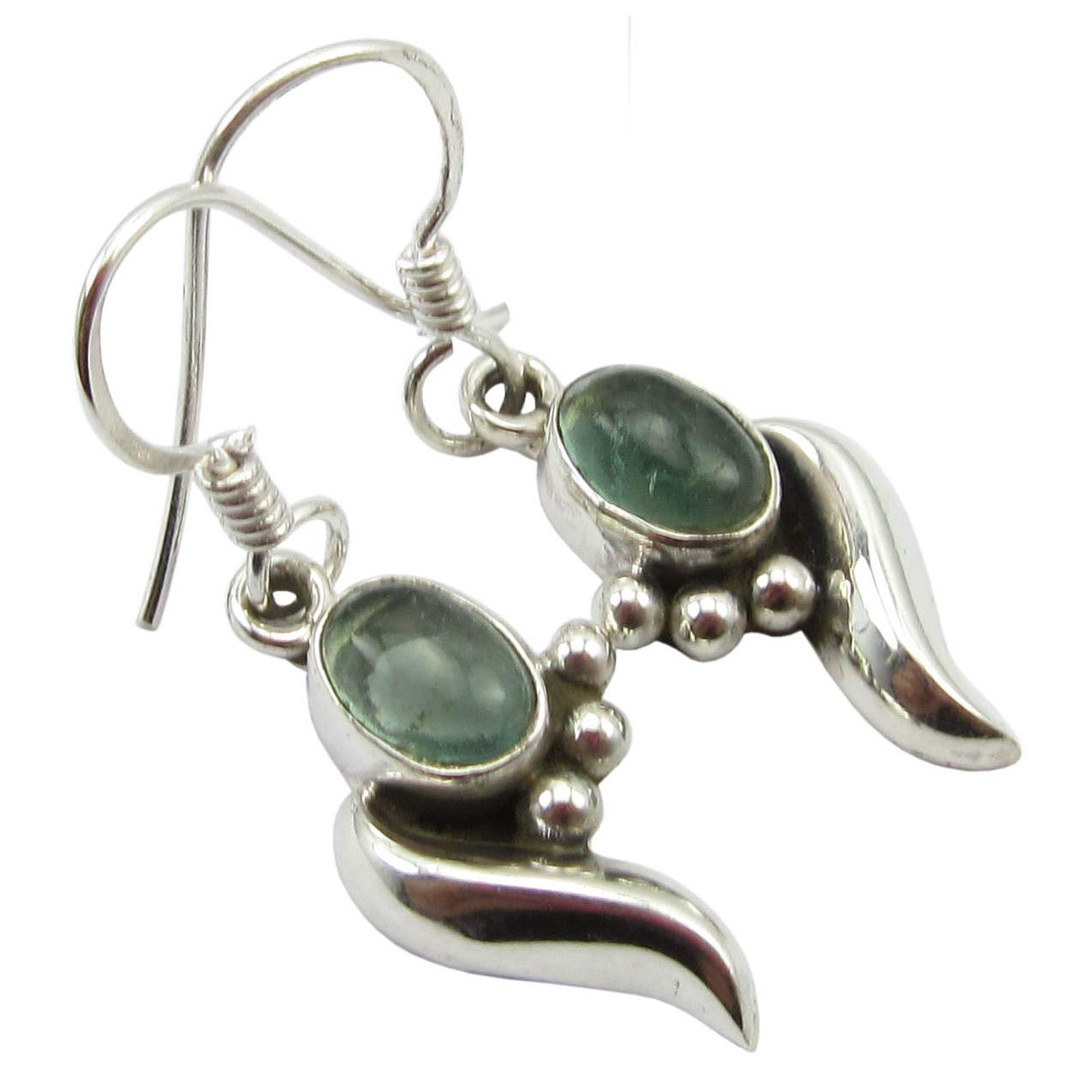 Sterling Silver Apatite Dangle Earrings for Women - 1.3