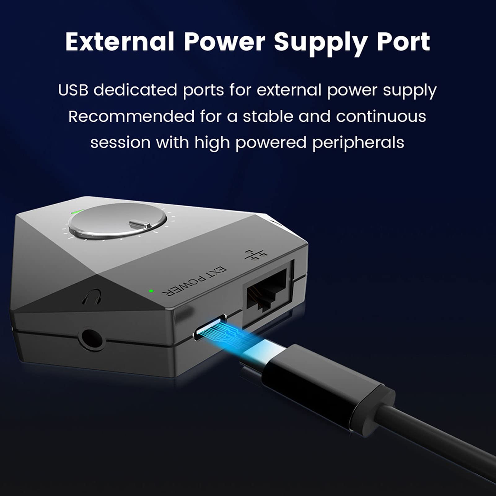 PS5 Game Adapter with Ethernet Port & Bluetooth 5.0 - USB Keyboard Mouse Converter for PS5 Console - Compatible with XIM, ReaSnow, Titan & Cronus - Works with All PS5 Games - Perfect for Competitive Gaming & FPS Titles