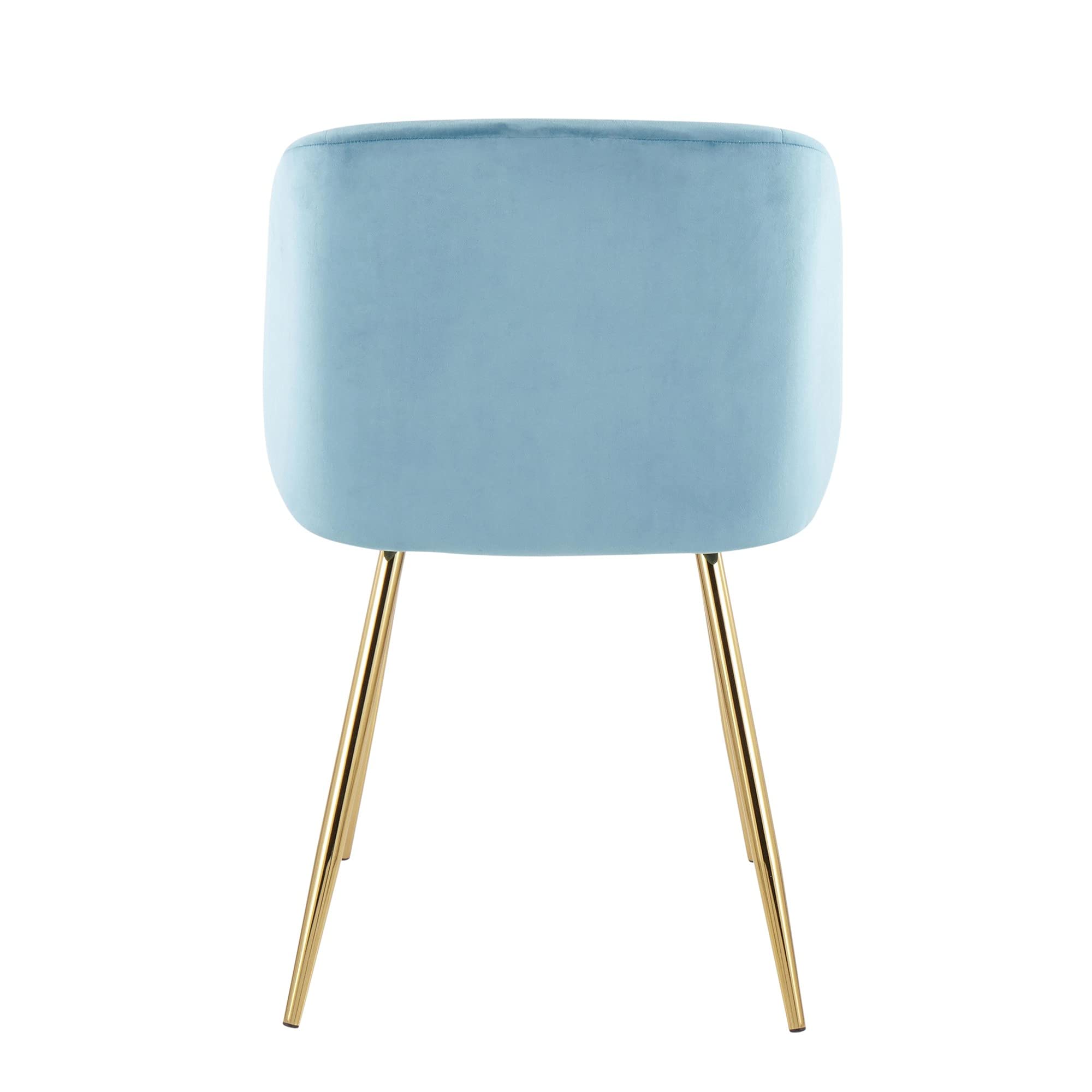LumiSource Fran Upholstered Dining Chairs Set of 2 - Modern Contemporary Kitchen Chairs for Dining Table | Perfect for Home, Restaurant & Office Use