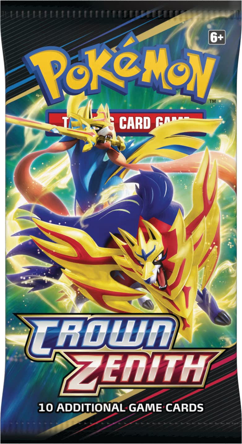 Pokemon TCG: Crown Zenith Galarian Moltres Tin (SAS12.5) - Collectible Trading Card Game for Battles & Display