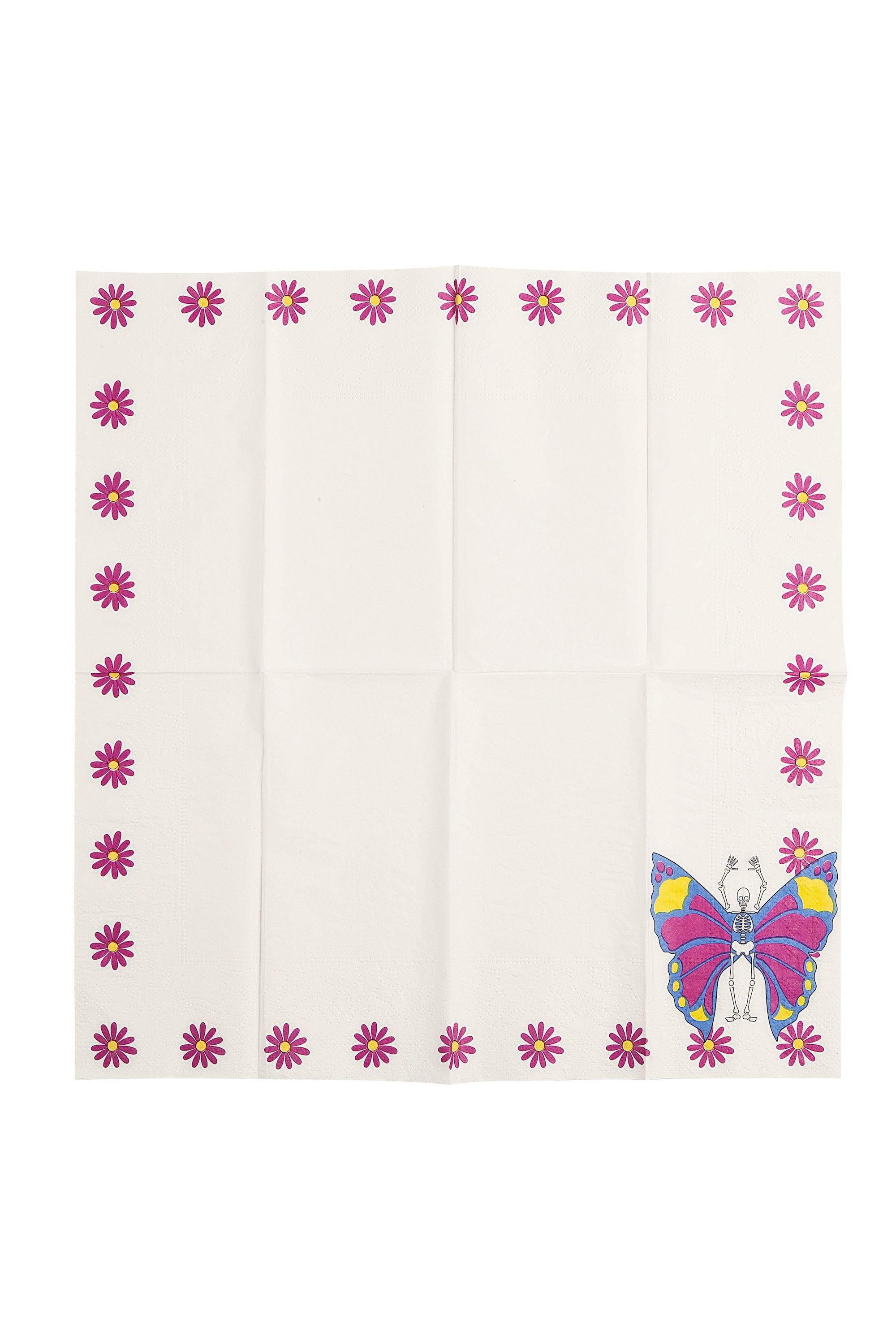 Butterfly Spirit Paper Napkins - 20 Pack Disposable Dinner Napkins for Parties, Weddings & Home Decor - Floral Design Elegant Table Setting Accessories
