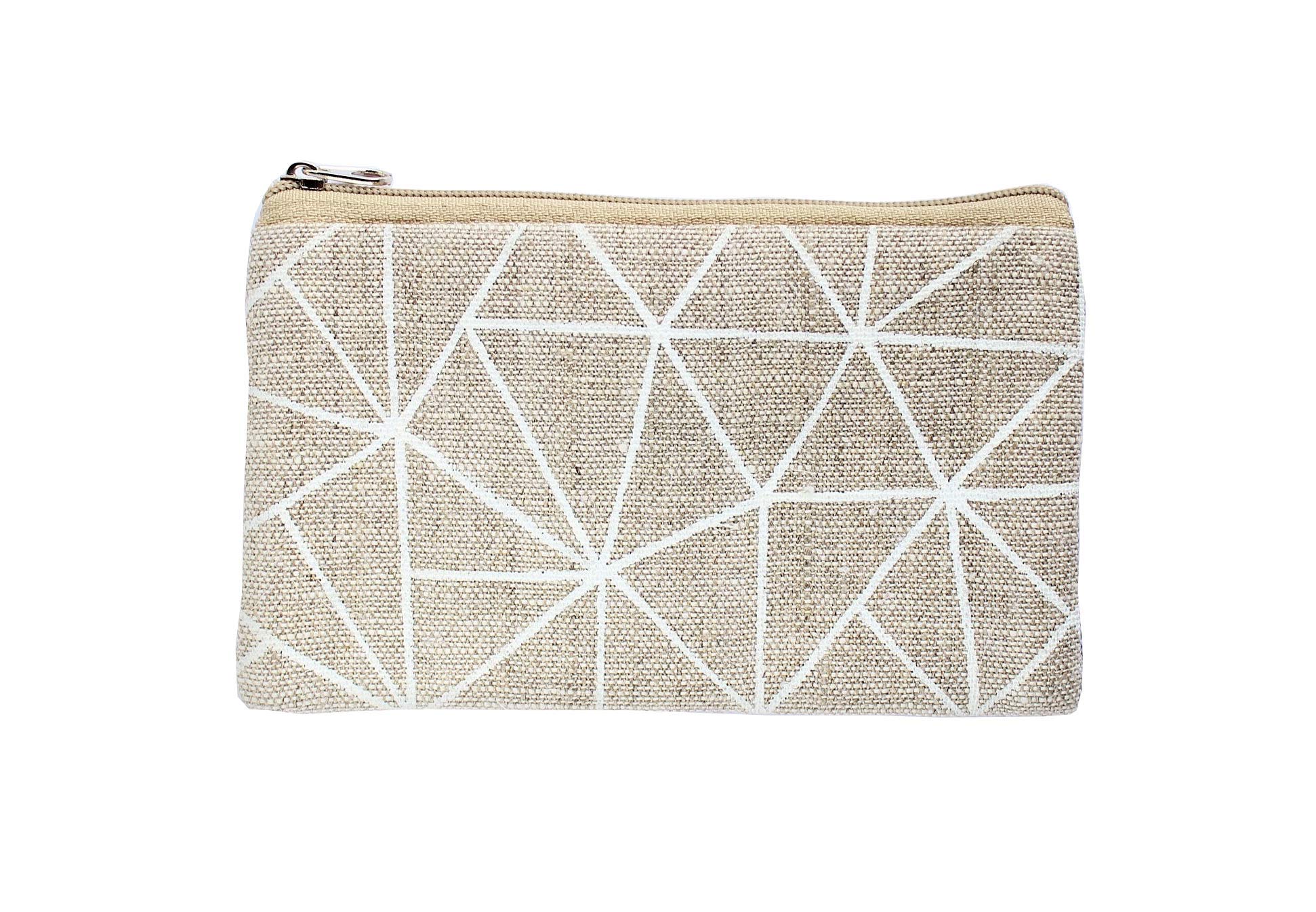 Small Coin Purse - Linen Zippered Change Wallet for Women & Men - Perfect for Coins, Cash, Cards, and Travel Essentials | Compact & Durable Money Pouch for Everyday Use, Shopping, and On-the-Go Organization