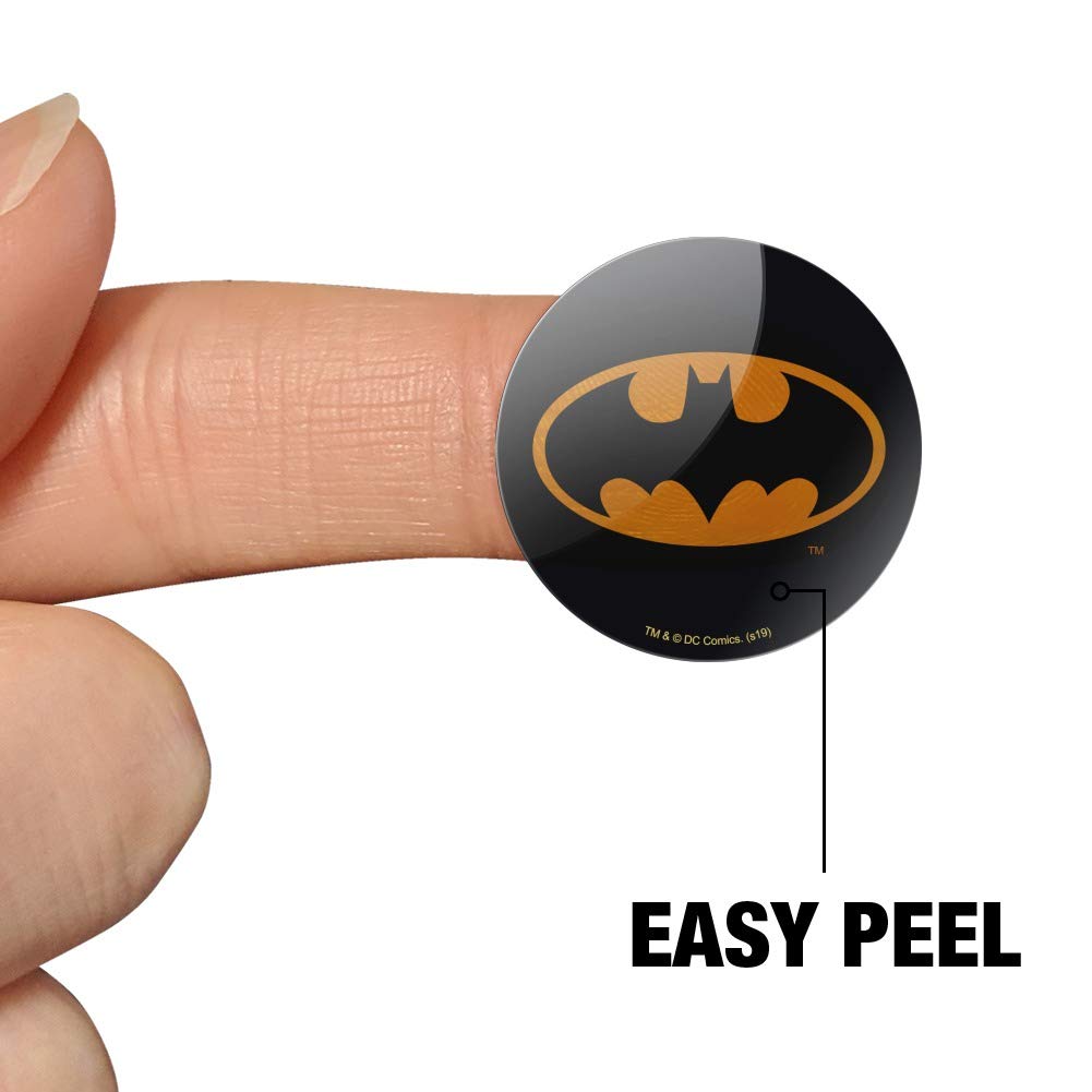 Batman Classic Bat Shield Logo Planner Stickers - Scrapbooking, Journaling, DIY Crafting Supplies for Bullet Journals, Calendars, and Scrapbooks - Perfect for Gift Wrapping, Party Decorations, and School Projects