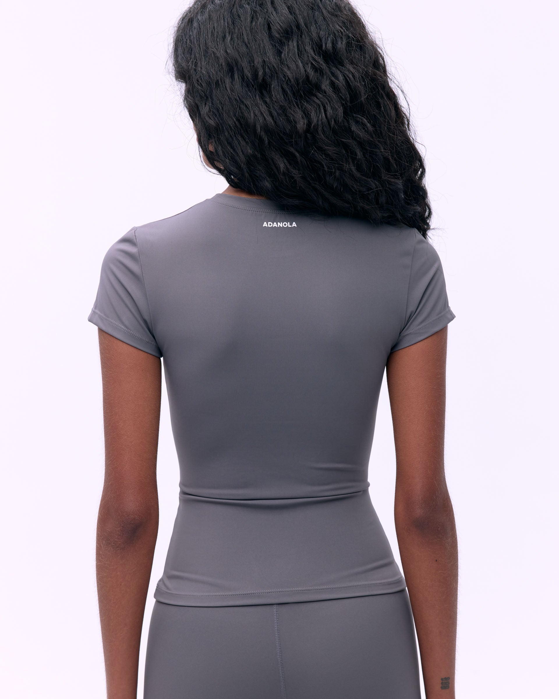 Ultimate Short Sleeve T-Shirt for Women - Soft Cotton Dark Grey Top - Perfect for Casual Wear, Workout & Everyday Outfits