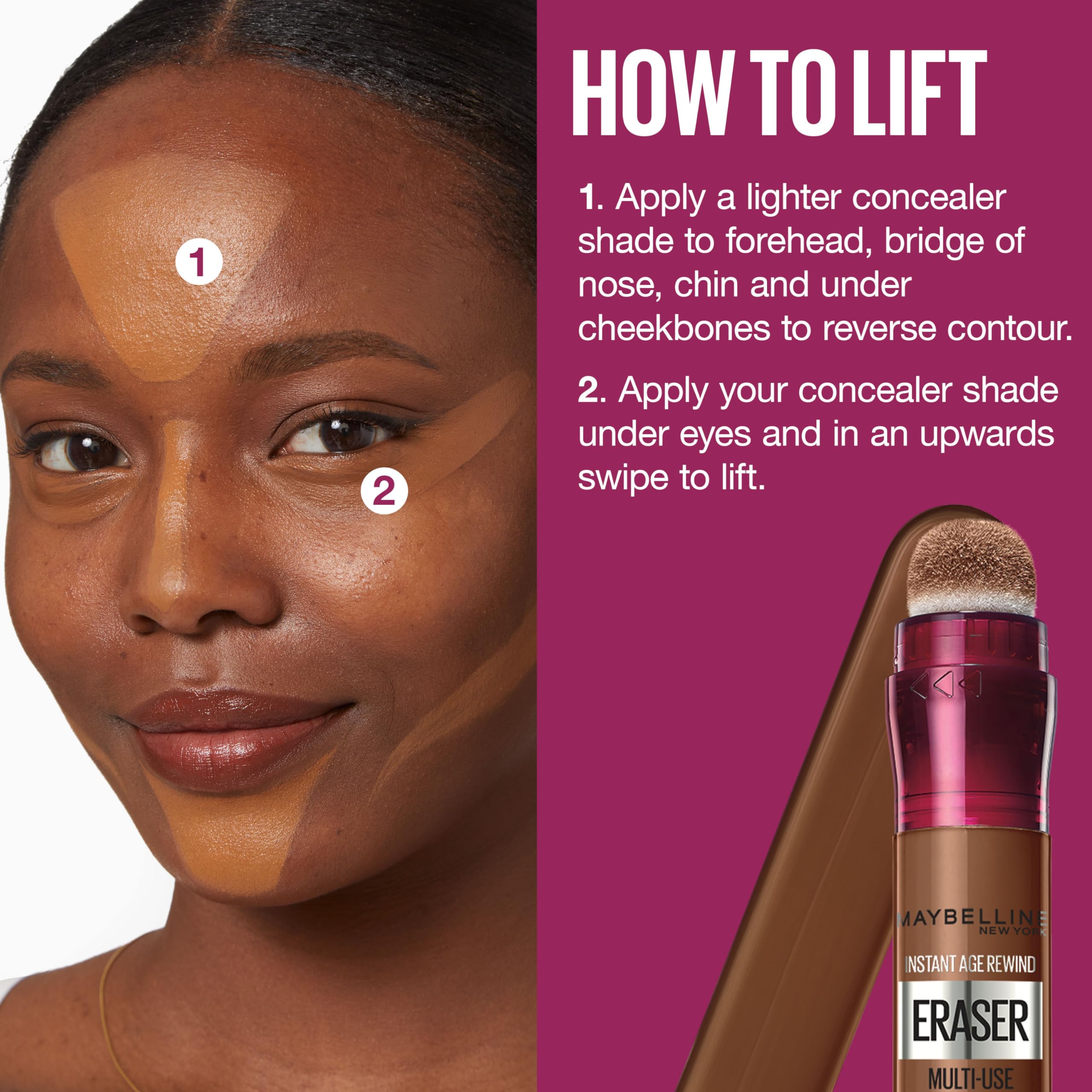 Maybelline Instant Age Rewind Eraser Dark Circles Treatment Concealer - Multi-Use Under Eye Corrector, Shade 149, 0.2 fl oz (Packaging May Vary) | Brightens & Conceals Dark Circles for Flawless Makeup | Perfect for Daily Use, Work & Special Occasions
