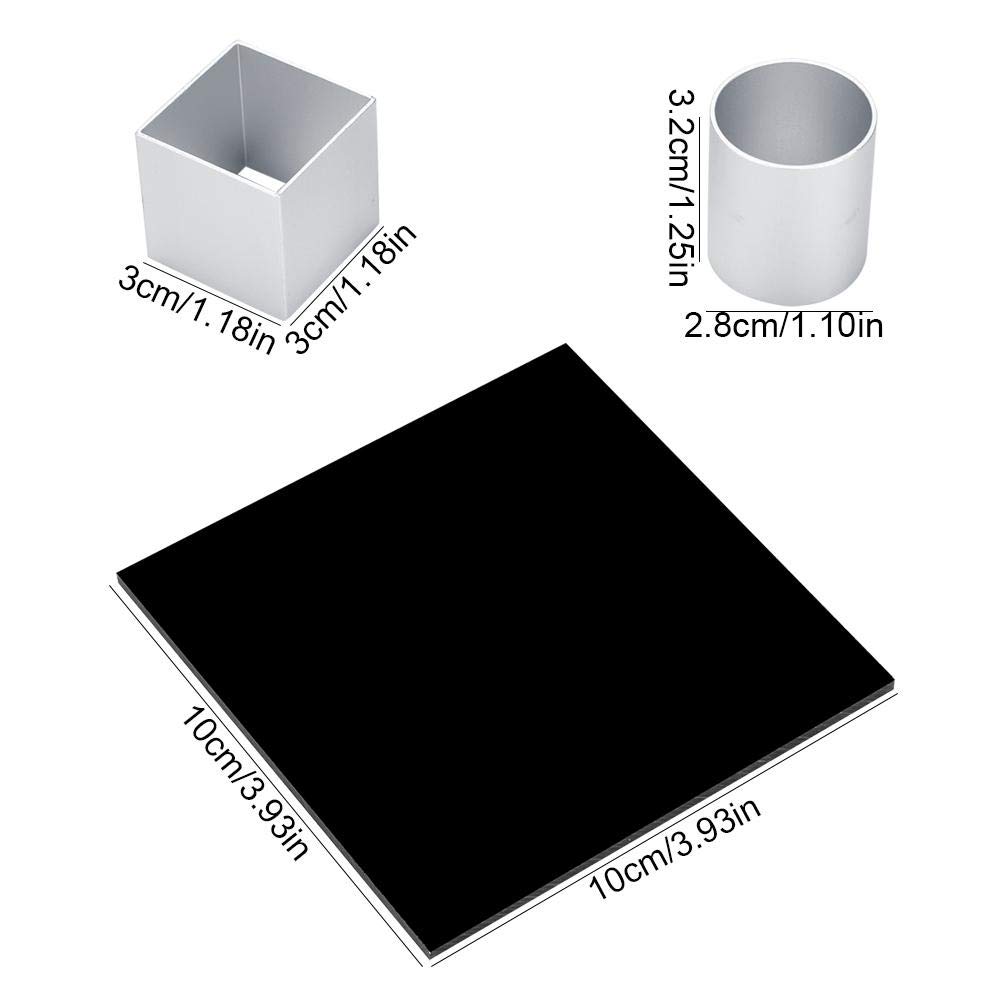 3D Metal Cube Cake Mold - Professional 3-Layer Rotating Mousse Dessert Baking Tool for Birthday Cakes, Wedding Desserts & Home Baking