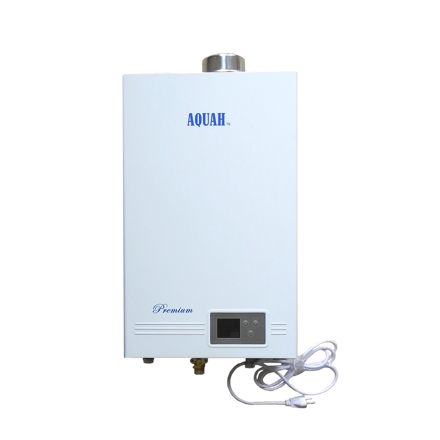 AQUAH Premium Direct Vent Tankless Water Heater 3.7 GPM - Natural Gas Indoor/Outdoor Use for Homes, RV, Camping & Off-Grid Living