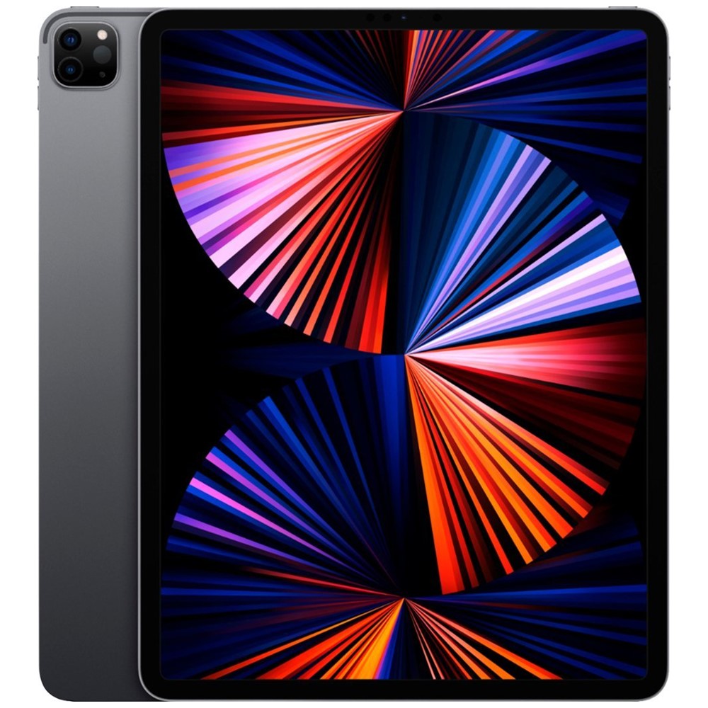 Apple iPad Pro 5th Generation (2021) 12.9-inch 128GB WiFi + Cellular Unlocked Space Gray - Renewed Premium Tablet for Work, Study & Entertainment