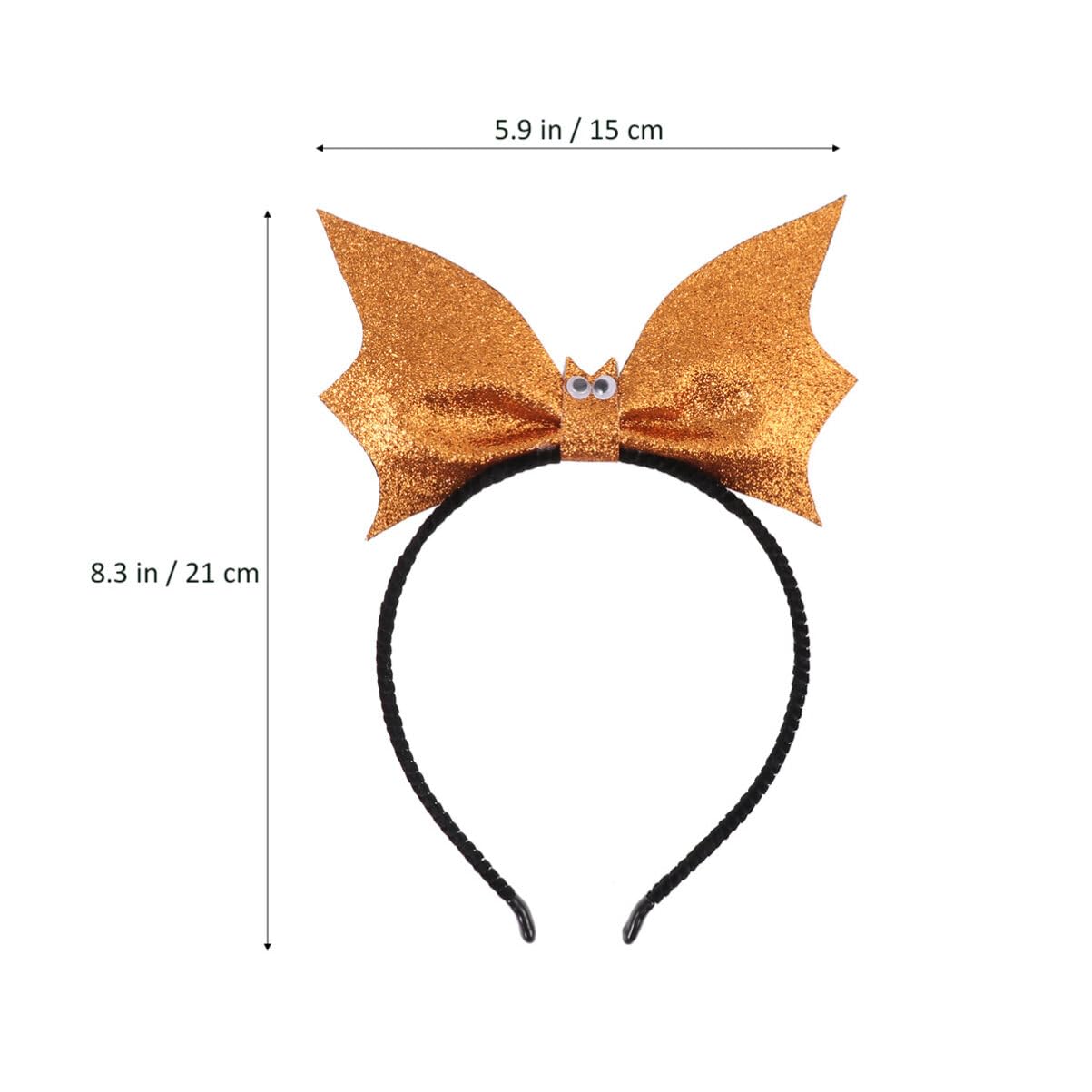 Black Bat Wing Headbands for Women - Halloween Hair Accessories with Bat Ears, Lovely Hair Hoops for Costume Parties, Cosplay & Pumpkin Festivals