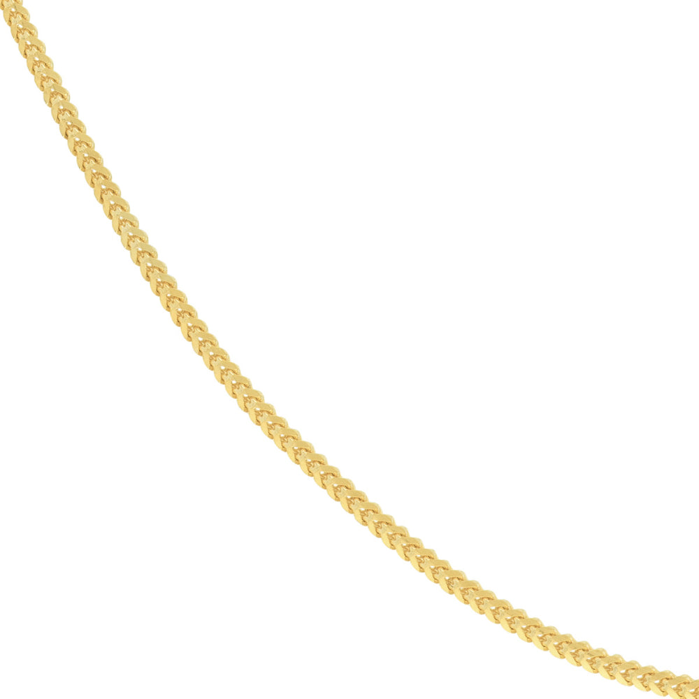 14K Yellow Gold Franco Chain Necklace for Women - Dainty & Elegant Jewelry for Everyday Wear, Layering, and Special Occasions