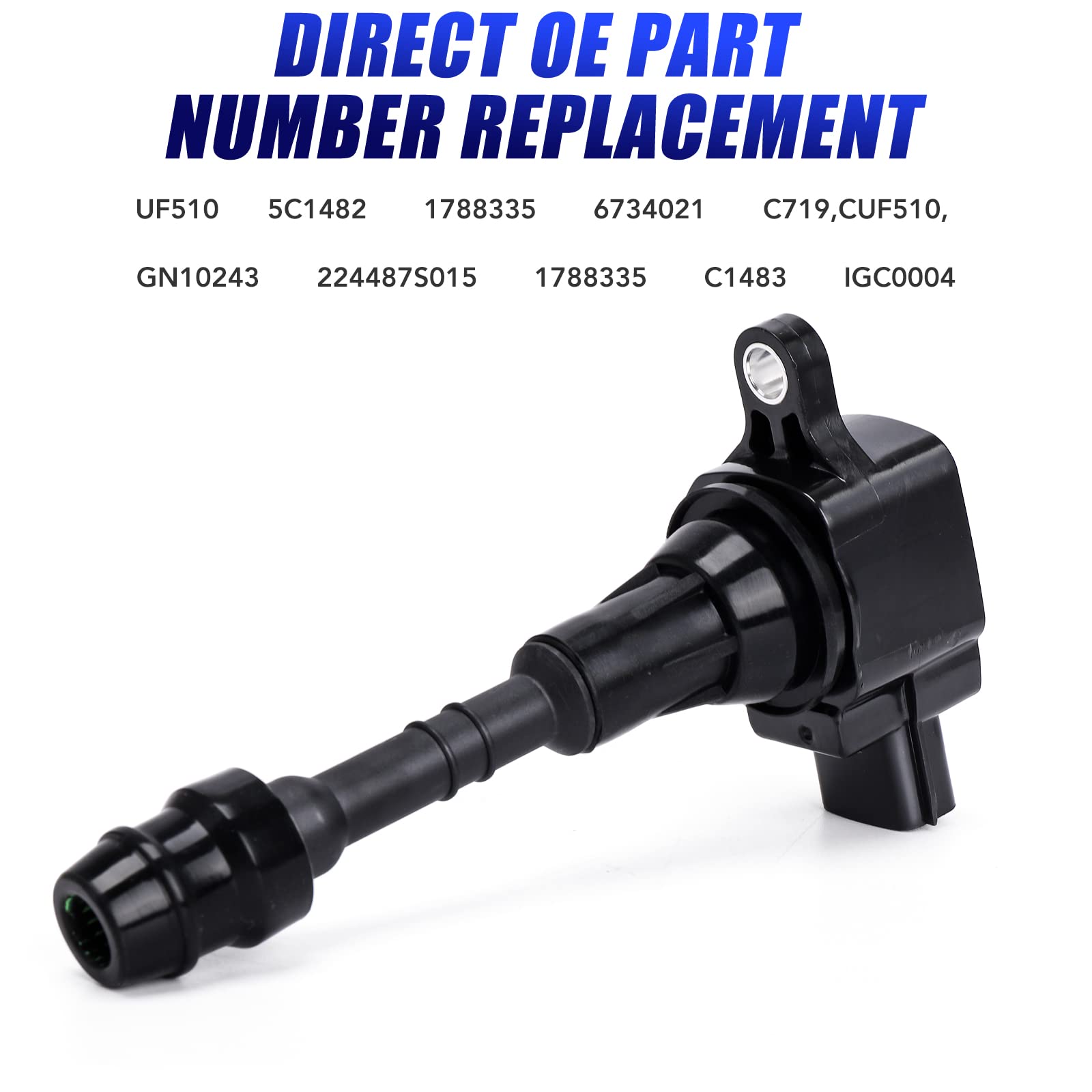 8-Piece Ignition Coil Pack Set Compatible with 2004-2006 Nissan Titan 5.6L V8, Armada, Infiniti QX56 & Pathfinder - Replaces UF510 C1483 - Perfect for Engine Performance & Smooth Acceleration
