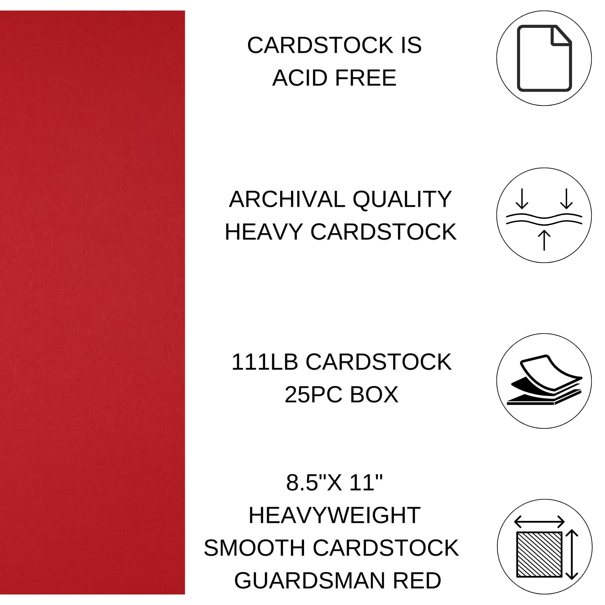 Heavyweight Smooth Cardstock 8.5x11
