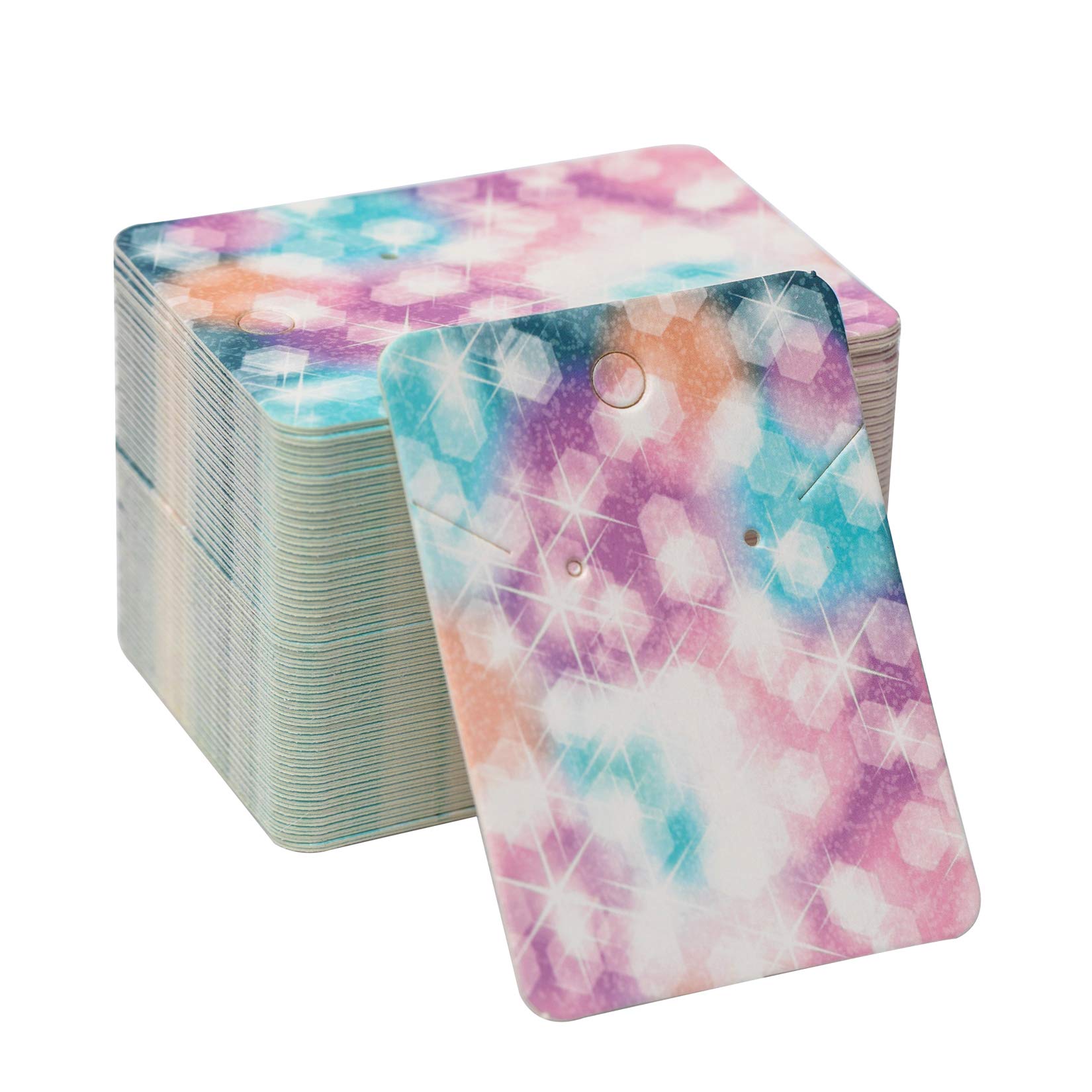 Vibrant Earring Display Cards - 100 Pack (2.8