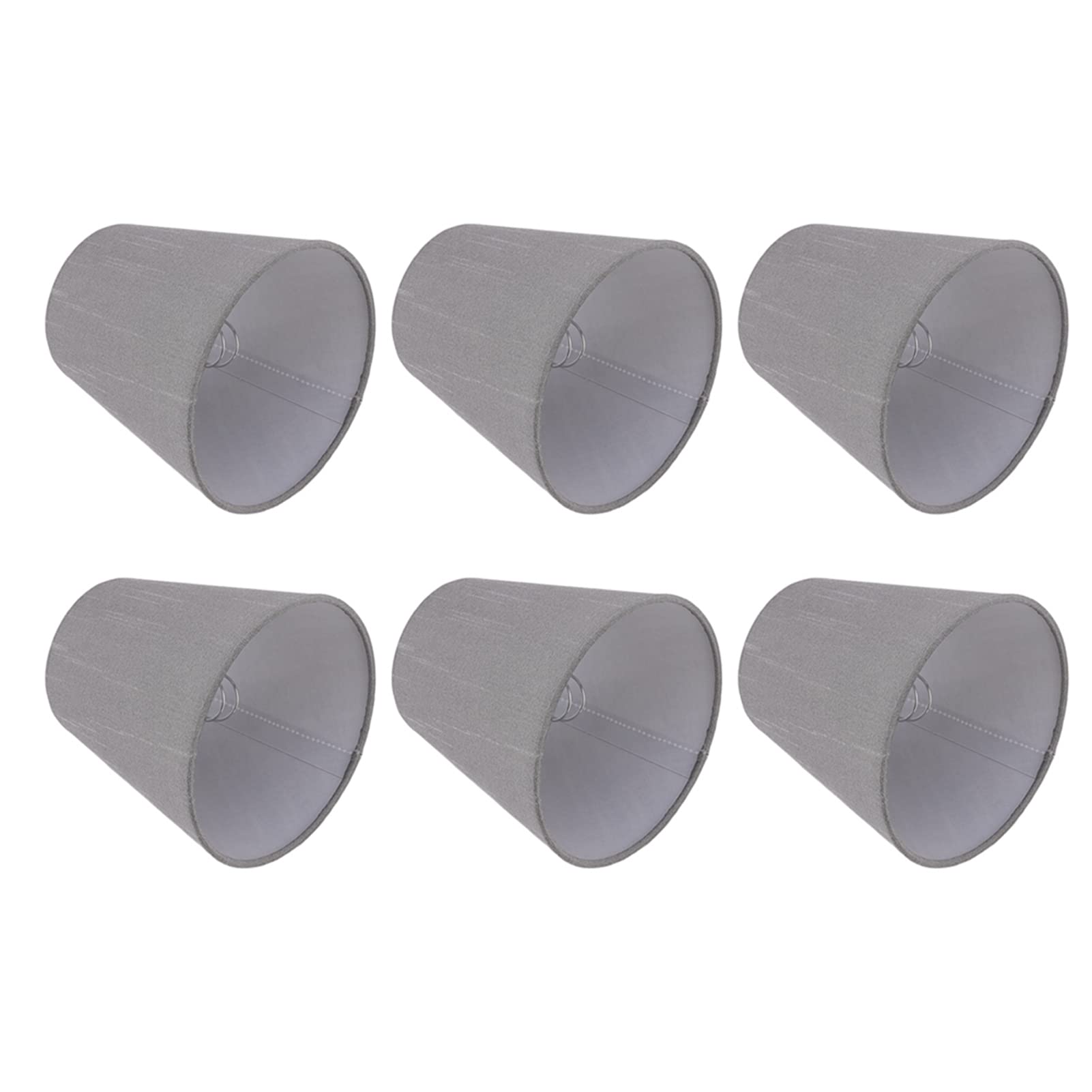 Classic and Modern Cloth Lamp Shades - 6 Pack Easy Install Candle Lampshades for Study Room, Bedroom & Living Room Lighting Decor