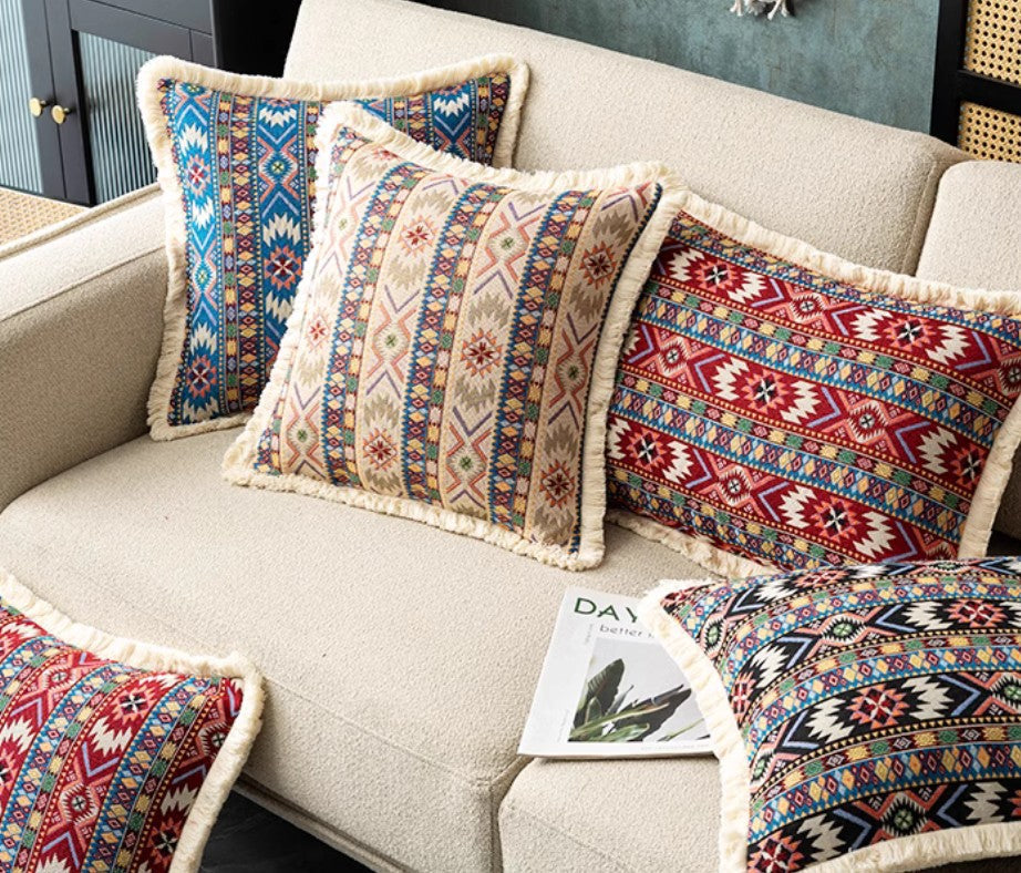 Extra Large Modern Geometric Throw Pillows - Bohemian Decorative Cushions for Sofa, Bed & Living Room - Soft Accent Pillows for Home Decor, Perfect for Cozy Reading Nooks and Stylish Lounge Areas