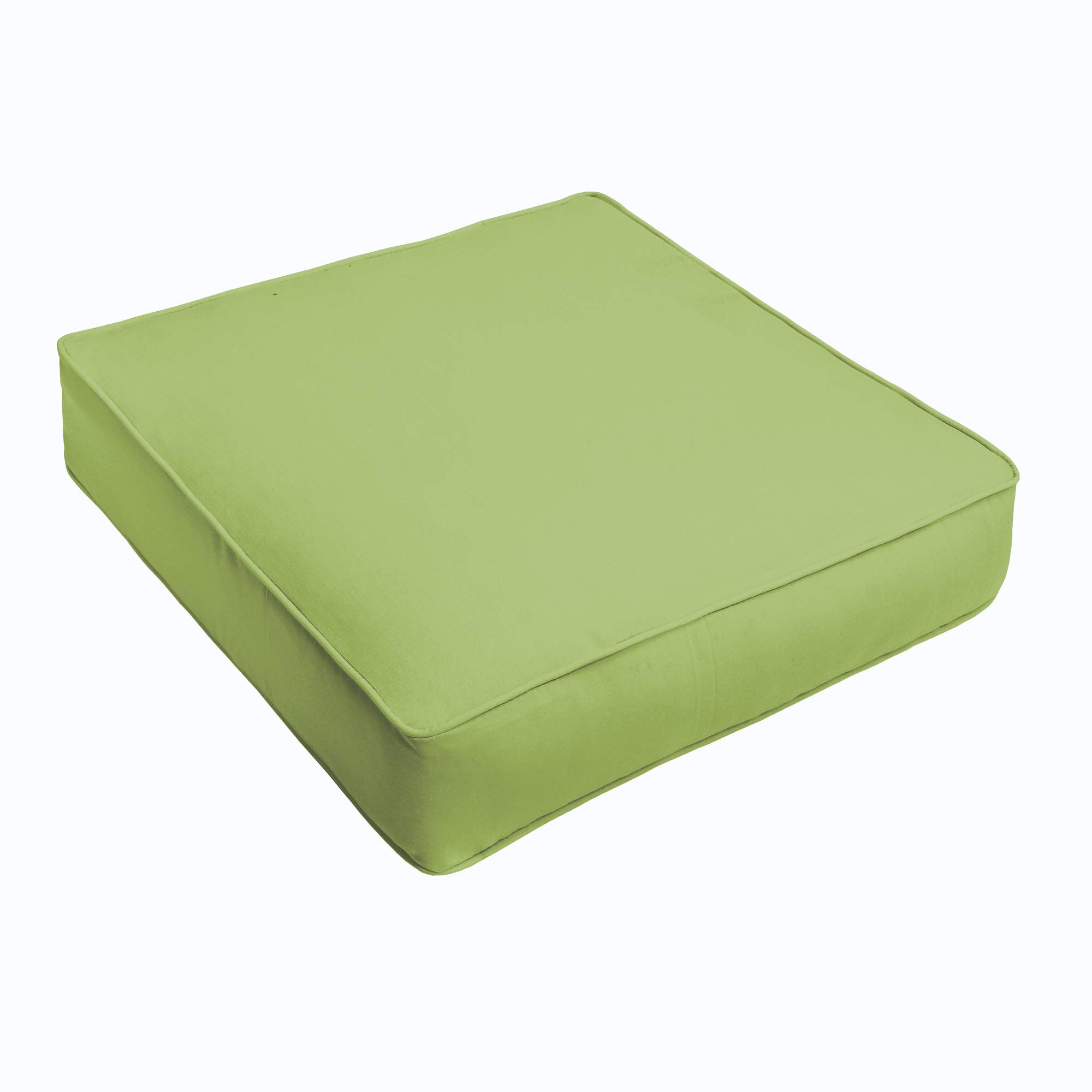 2-Pack 23x25 Inch Apple Green Deep Seating Pillows & Cushions for Indoor and Outdoor Chairs - Perfect for Patio, Deck, and Living Room Comfort